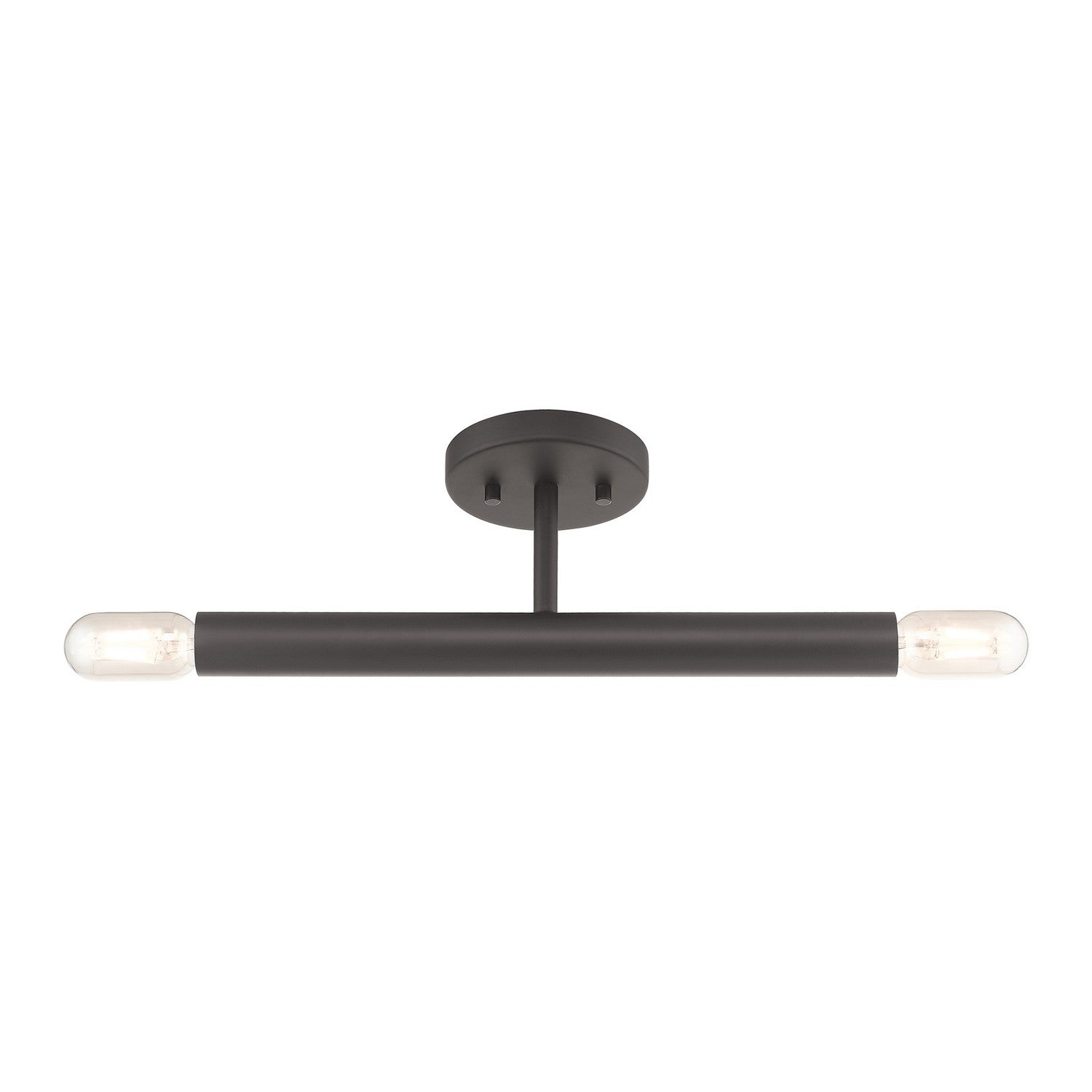Livex Lighting - 51139-07 - Two Light Semi-Flush Mount - Copenhagen - Bronze