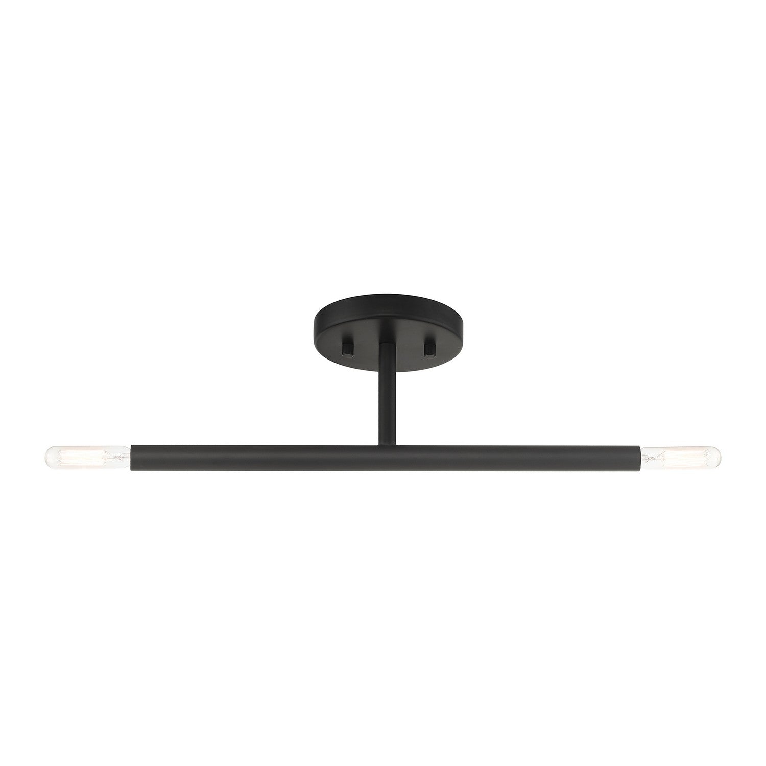 Livex Lighting - 51179-04 - Two Light Semi-Flush Mount - Copenhagen - Black