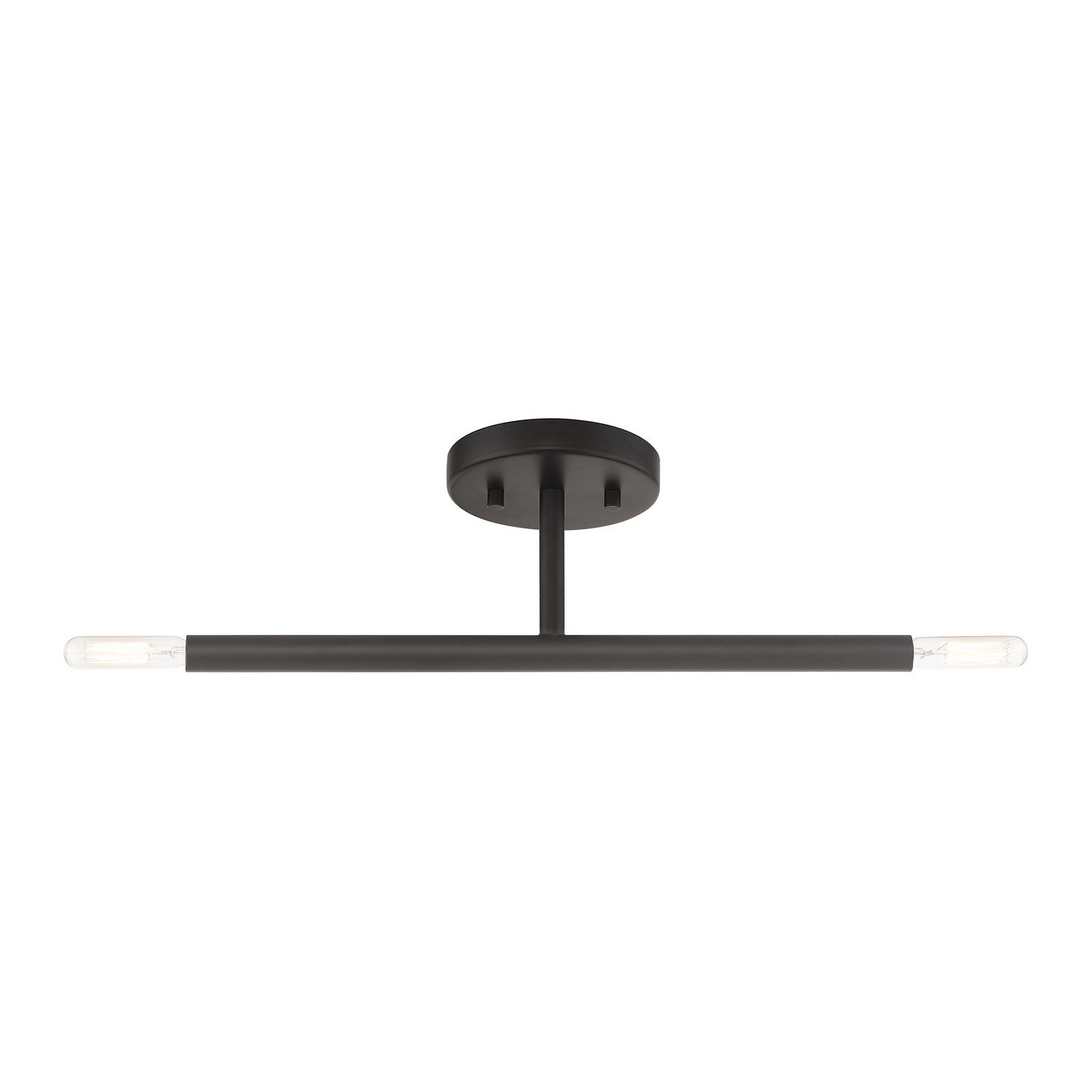 Livex Lighting - 51179-07 - Two Light Semi-Flush Mount - Copenhagen - Bronze