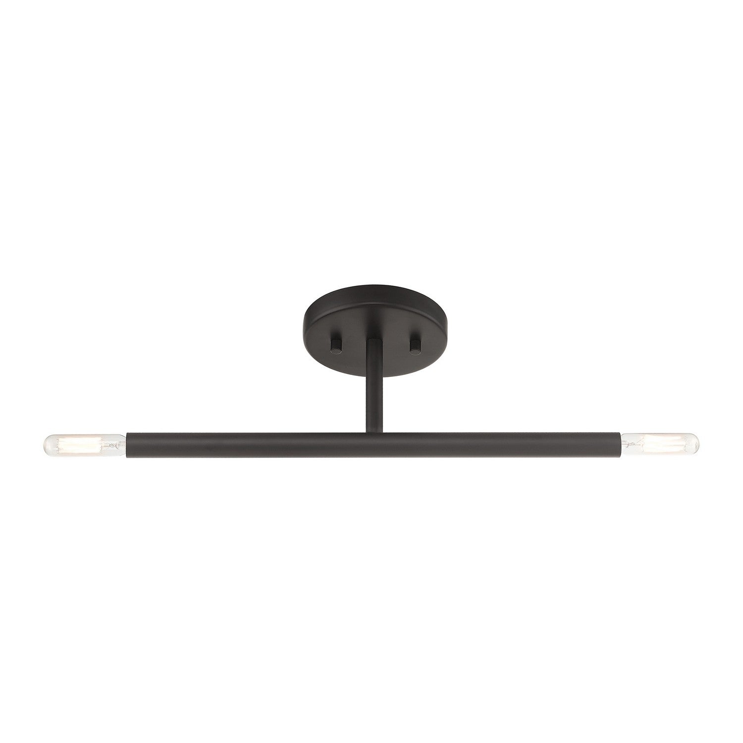 Livex Lighting - 51179-07 - Two Light Semi-Flush Mount - Copenhagen - Bronze