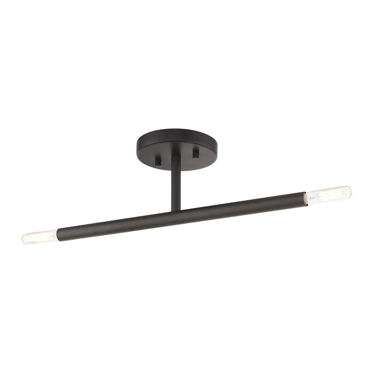 Livex Lighting - 51179-07 - Two Light Semi-Flush Mount - Copenhagen - Bronze