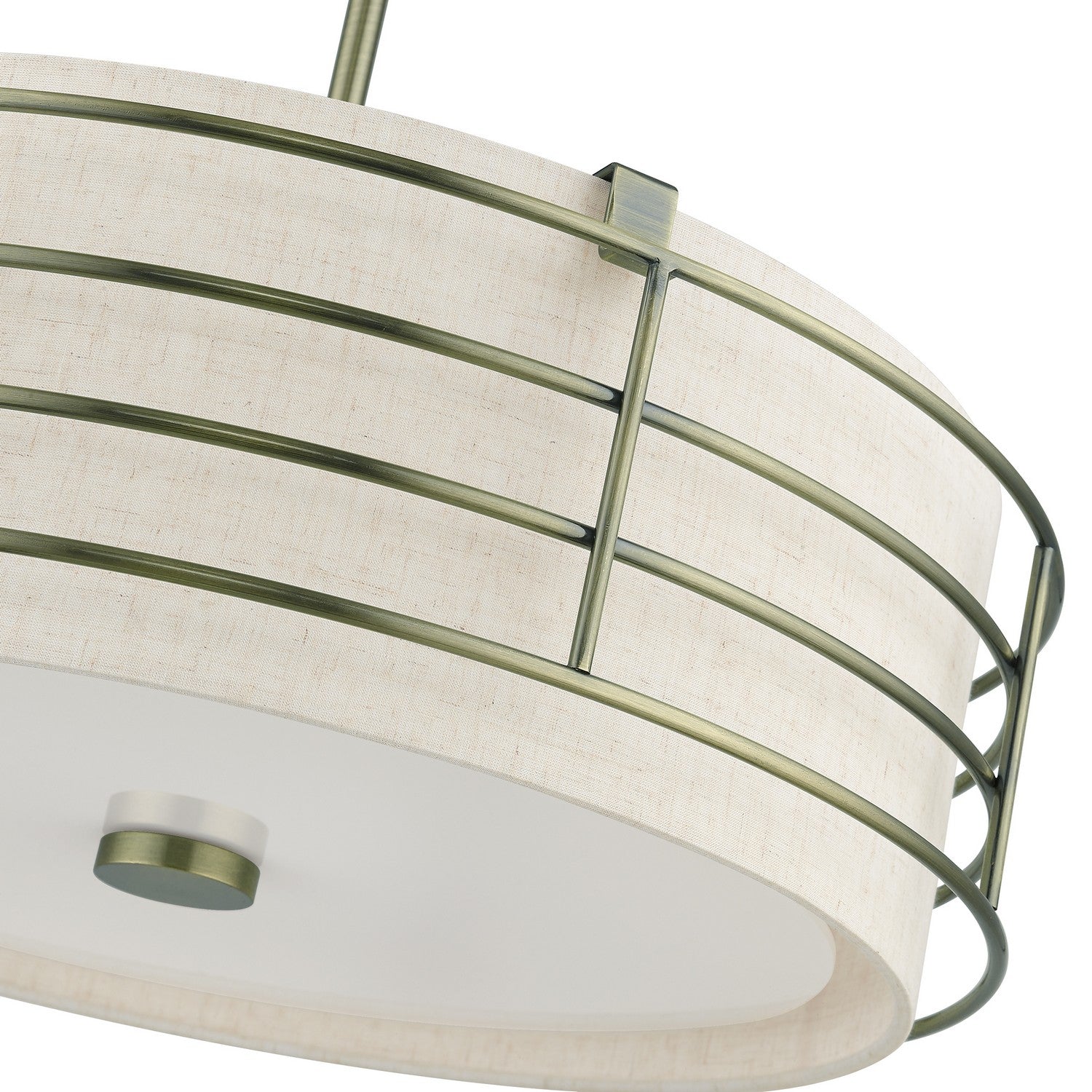 Livex Lighting - 55114-01 - Four Light Pendant Chandelier - Blanchard - Antique Brass
