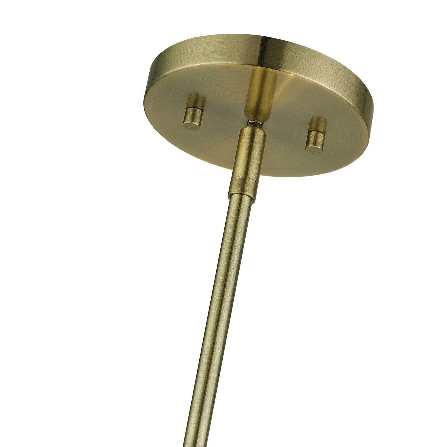 Livex Lighting - 55114-01 - Four Light Pendant Chandelier - Blanchard - Antique Brass