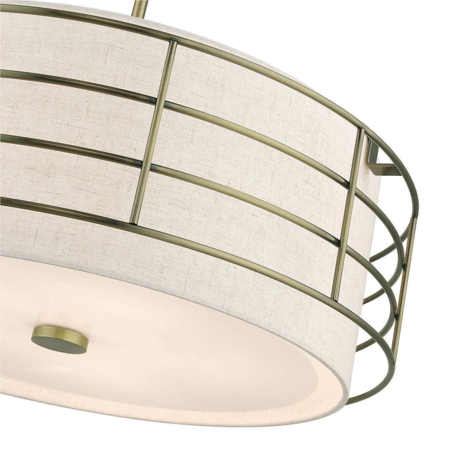 Livex Lighting - 55115-01 - Five Light Pendant Chandelier - Blanchard - Antique Brass