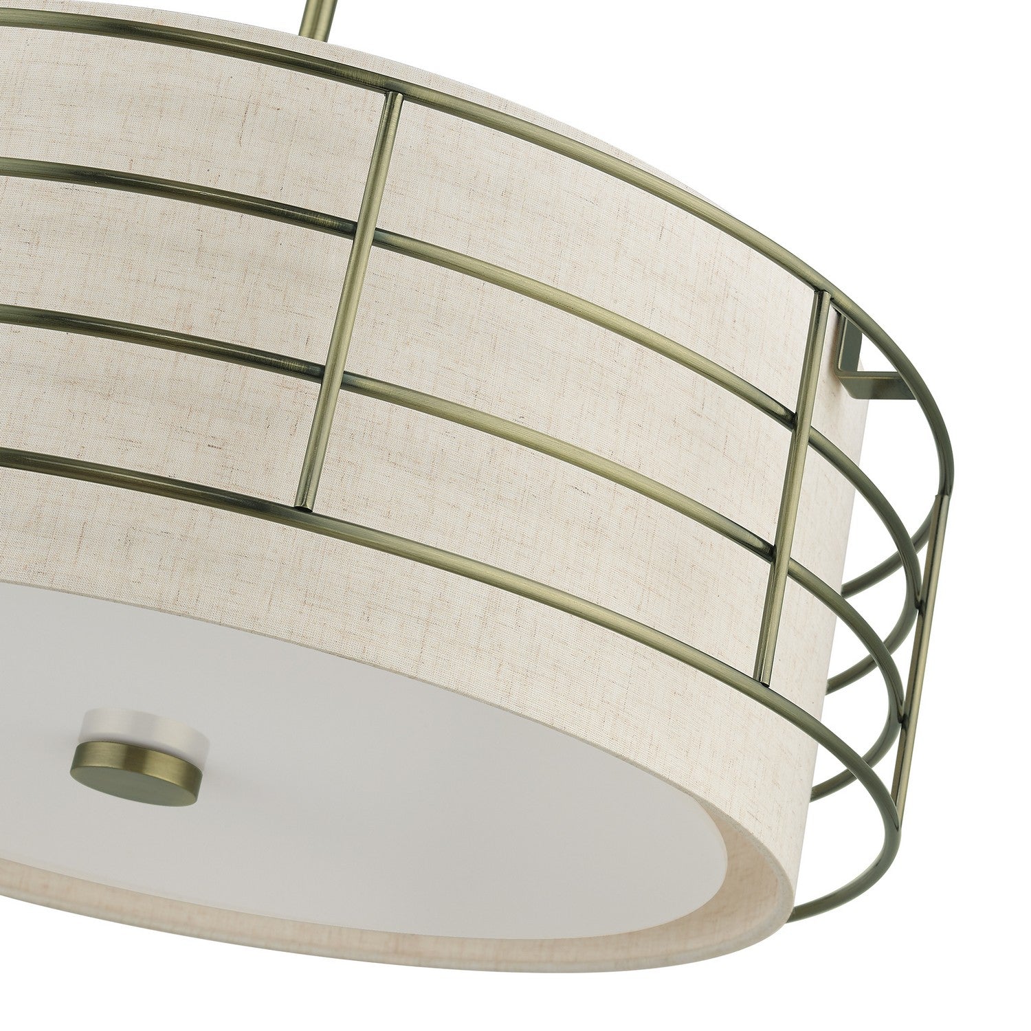 Livex Lighting - 55115-01 - Five Light Pendant Chandelier - Blanchard - Antique Brass