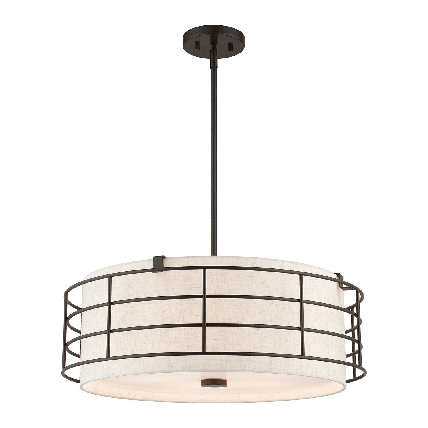 Livex Lighting - 55115-92 - Five Light Pendant Chandelier - Blanchard - English Bronze