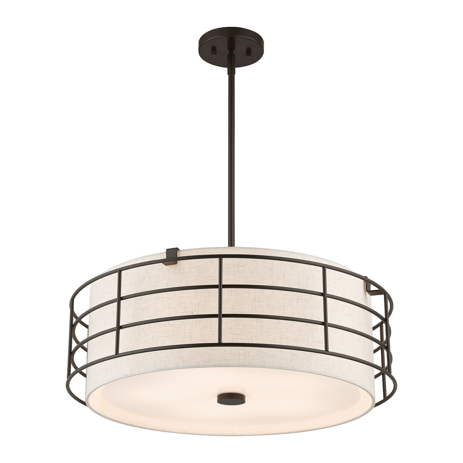 Livex Lighting - 55115-92 - Five Light Pendant Chandelier - Blanchard - English Bronze