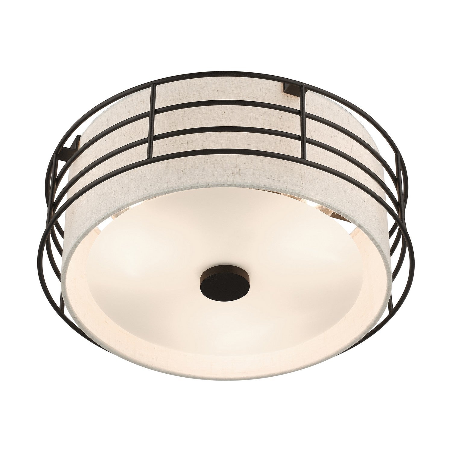 Livex Lighting - 55118-92 - Three Light Semi-Flush Mount - Blanchard - English Bronze