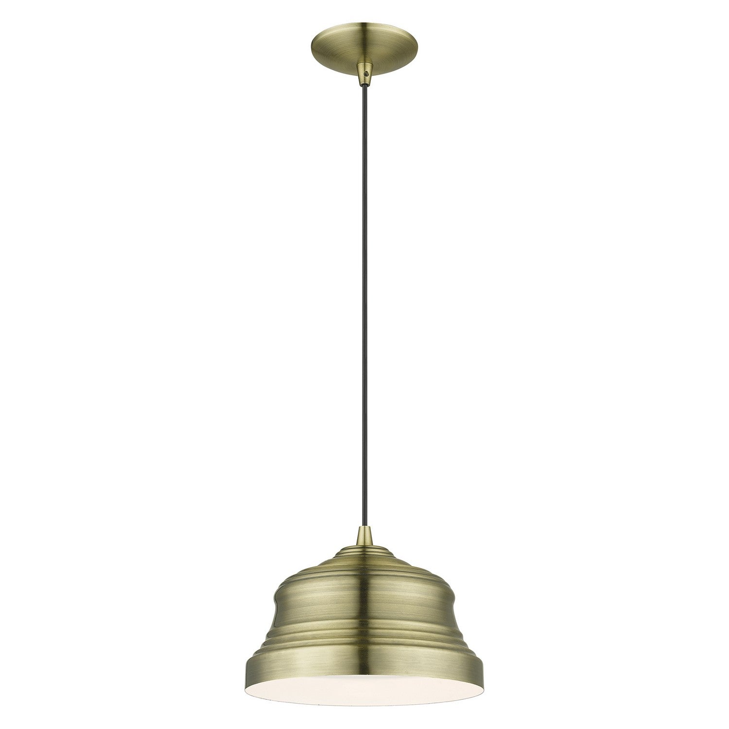 Livex Lighting - 55902-01 - One Light Pendant - Endicott - Antique Brass