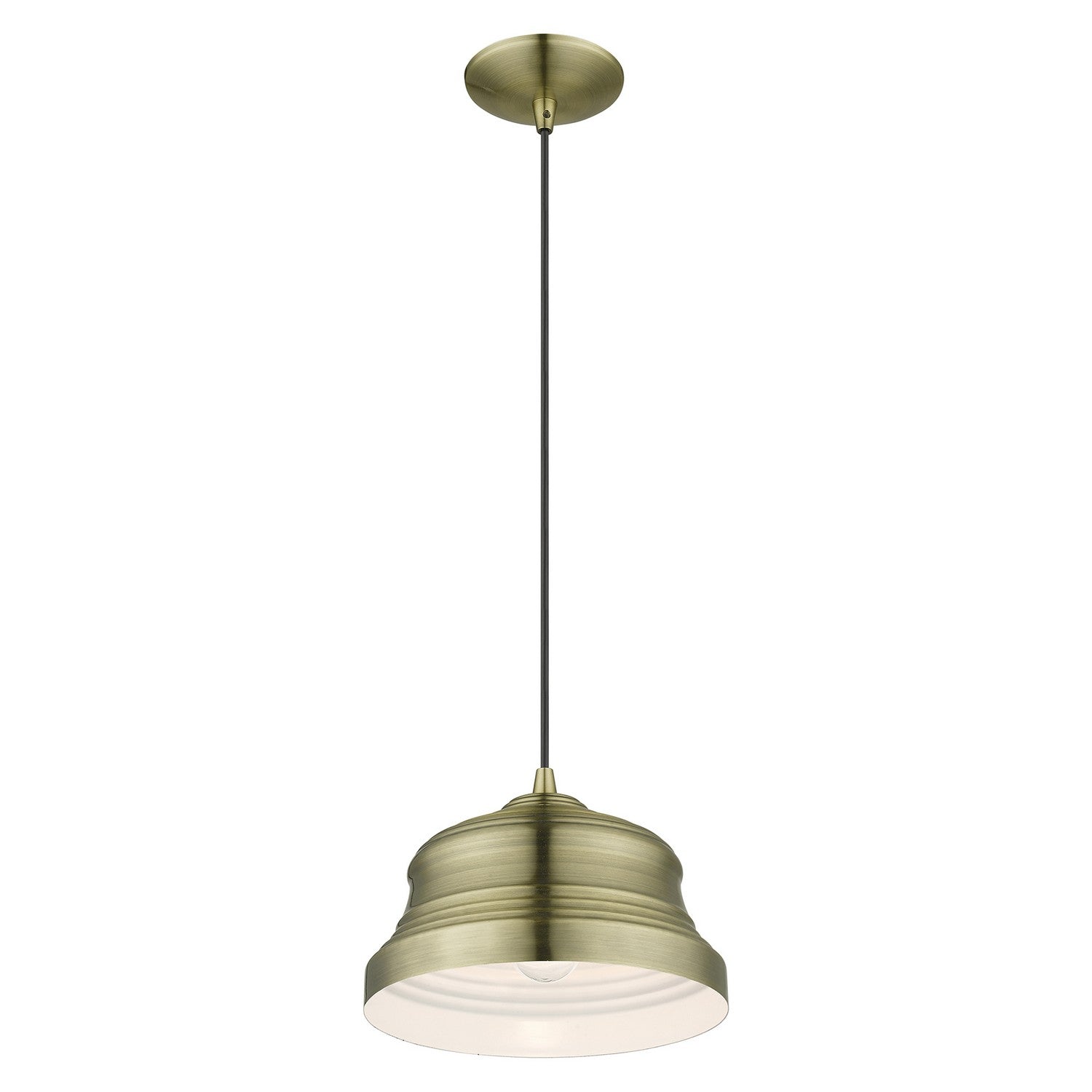 Livex Lighting - 55902-01 - One Light Pendant - Endicott - Antique Brass