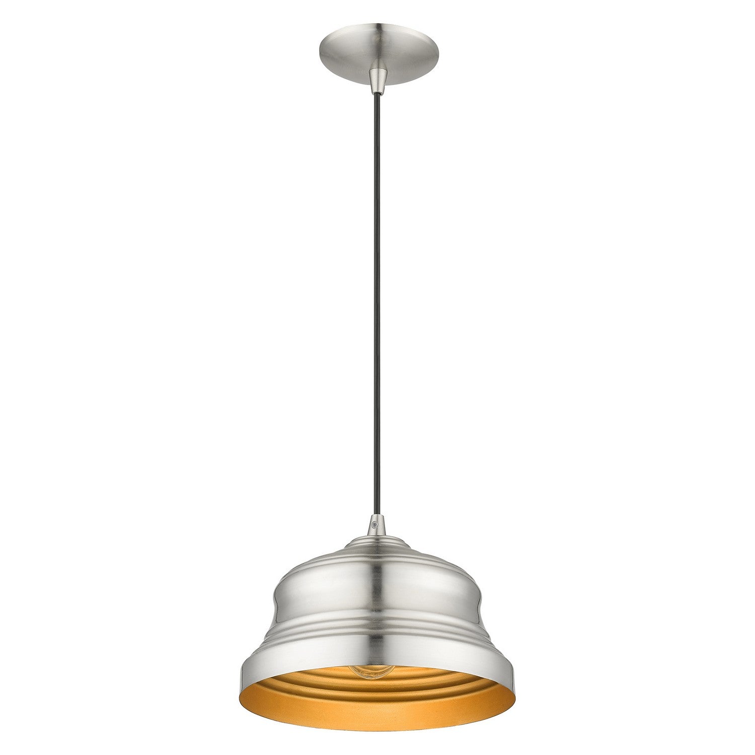 Livex Lighting - 55902-91 - One Light Pendant - Endicott - Brushed Nickel