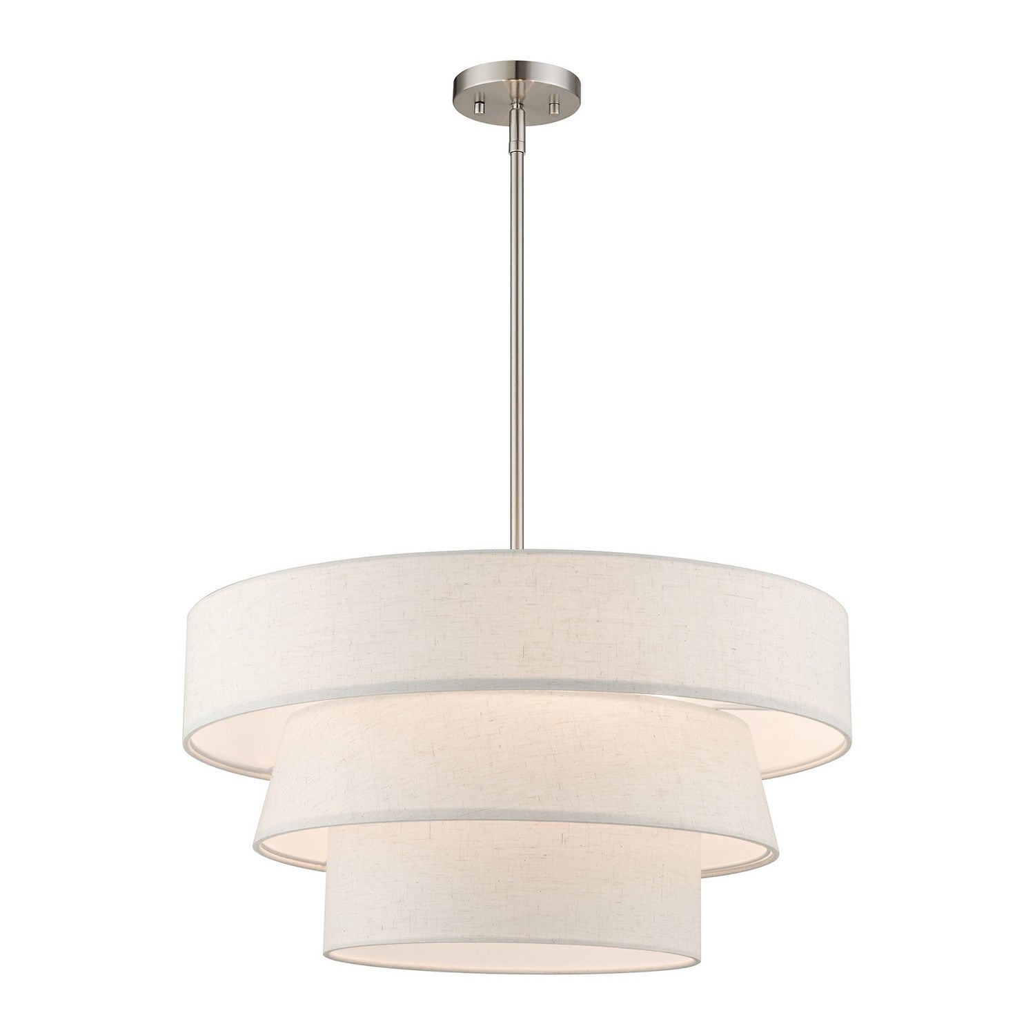 Livex Lighting - 56724-91 - Four Light Pendant Chandelier - Chandler - Brushed Nickel