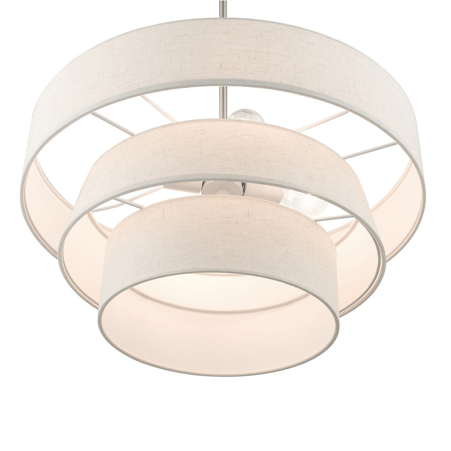Livex Lighting - 56724-91 - Four Light Pendant Chandelier - Chandler - Brushed Nickel