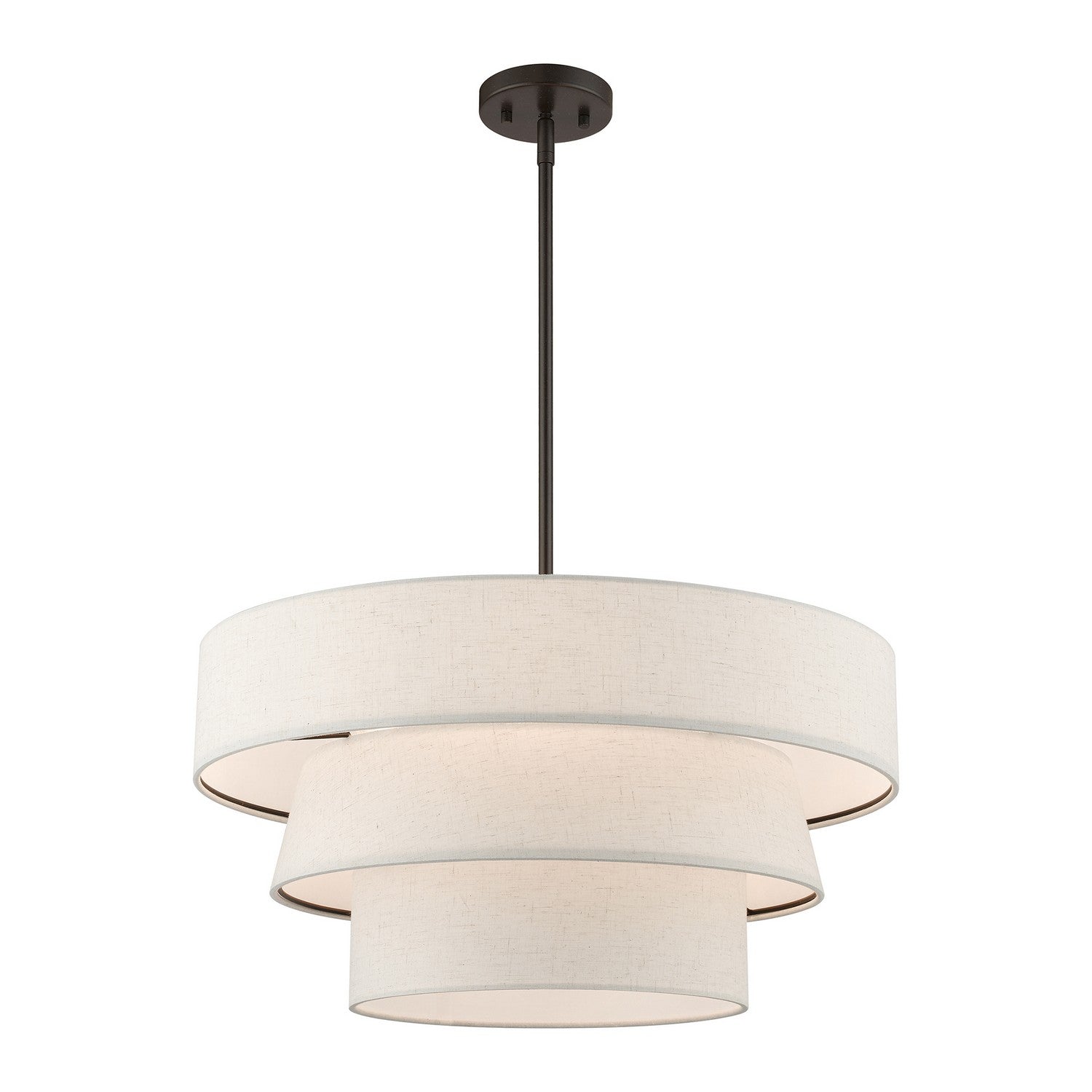 Livex Lighting - 56724-92 - Four Light Pendant Chandelier - Chandler - English Bronze