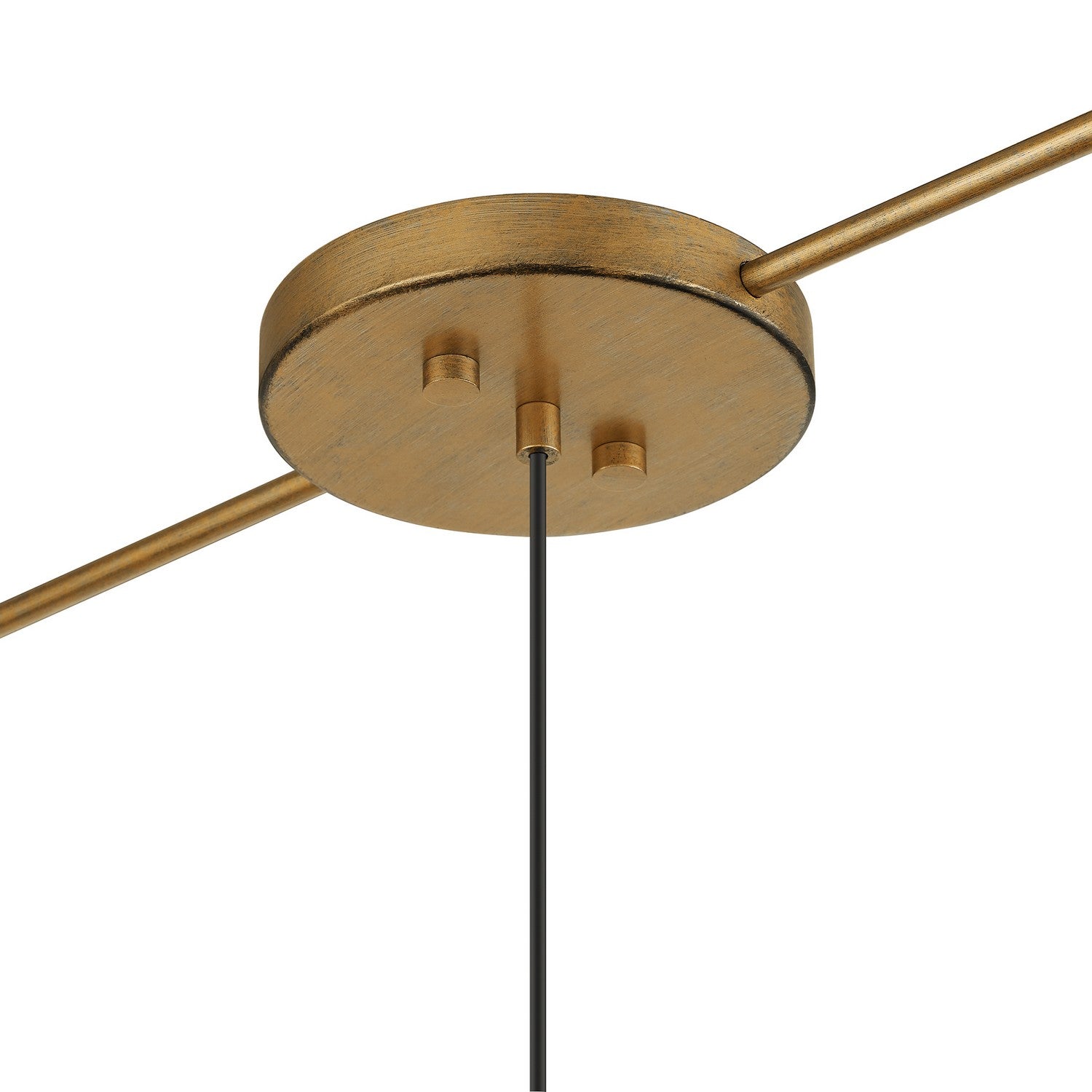 Livex Lighting - 58893-48 - Three Light Linear Chandelier - Bellingham - Antique Gold Leaf