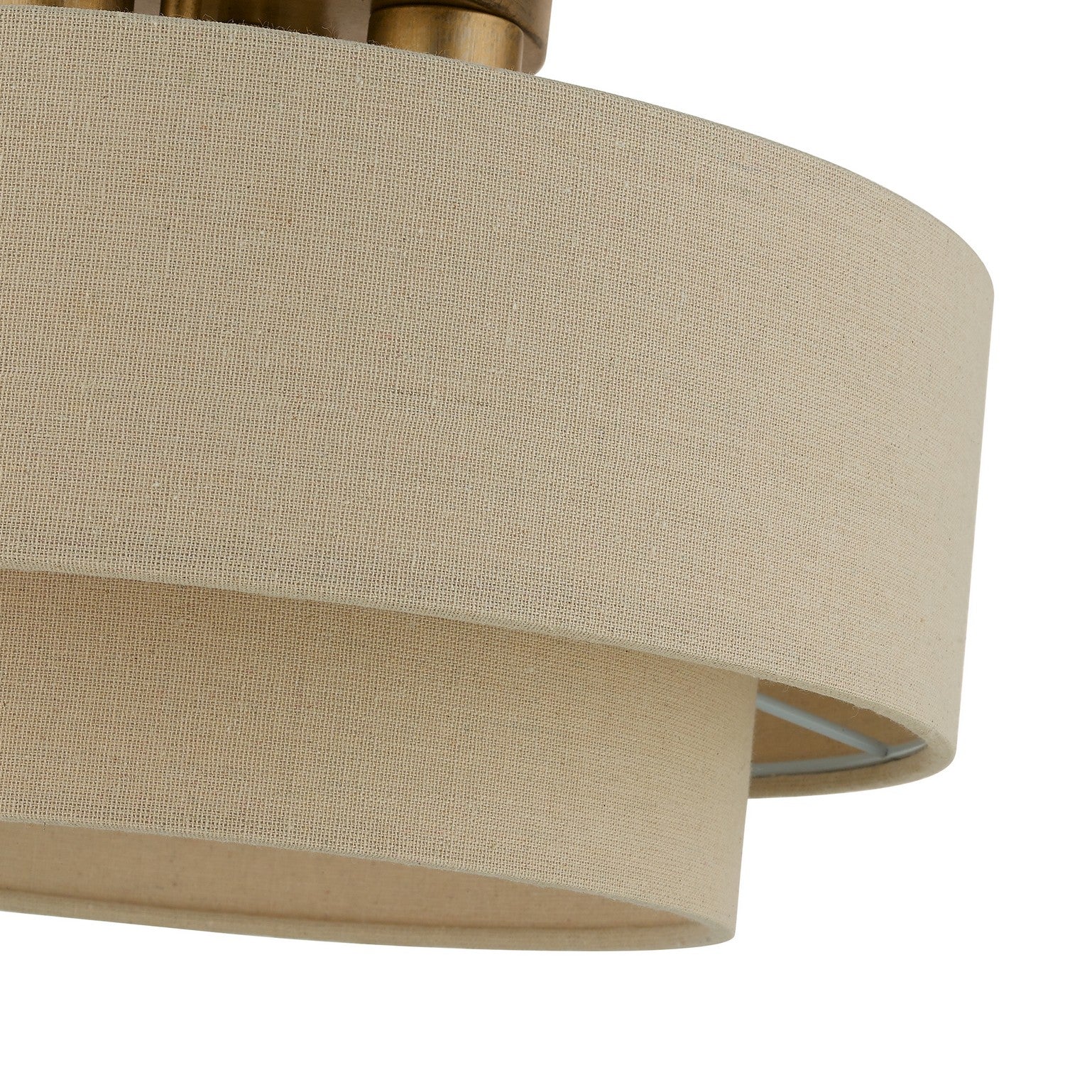 Livex Lighting - 58898-48 - Three Light Semi-Flush Mount - Bellingham - Antique Gold Leaf