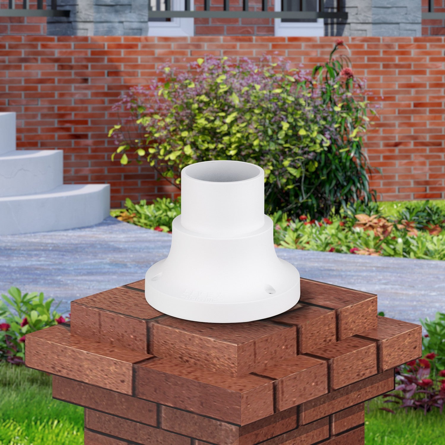 Livex Lighting - 78212-13 - Pier Mount Adapter - Outdoor Pier Mount Adapters - Textured White