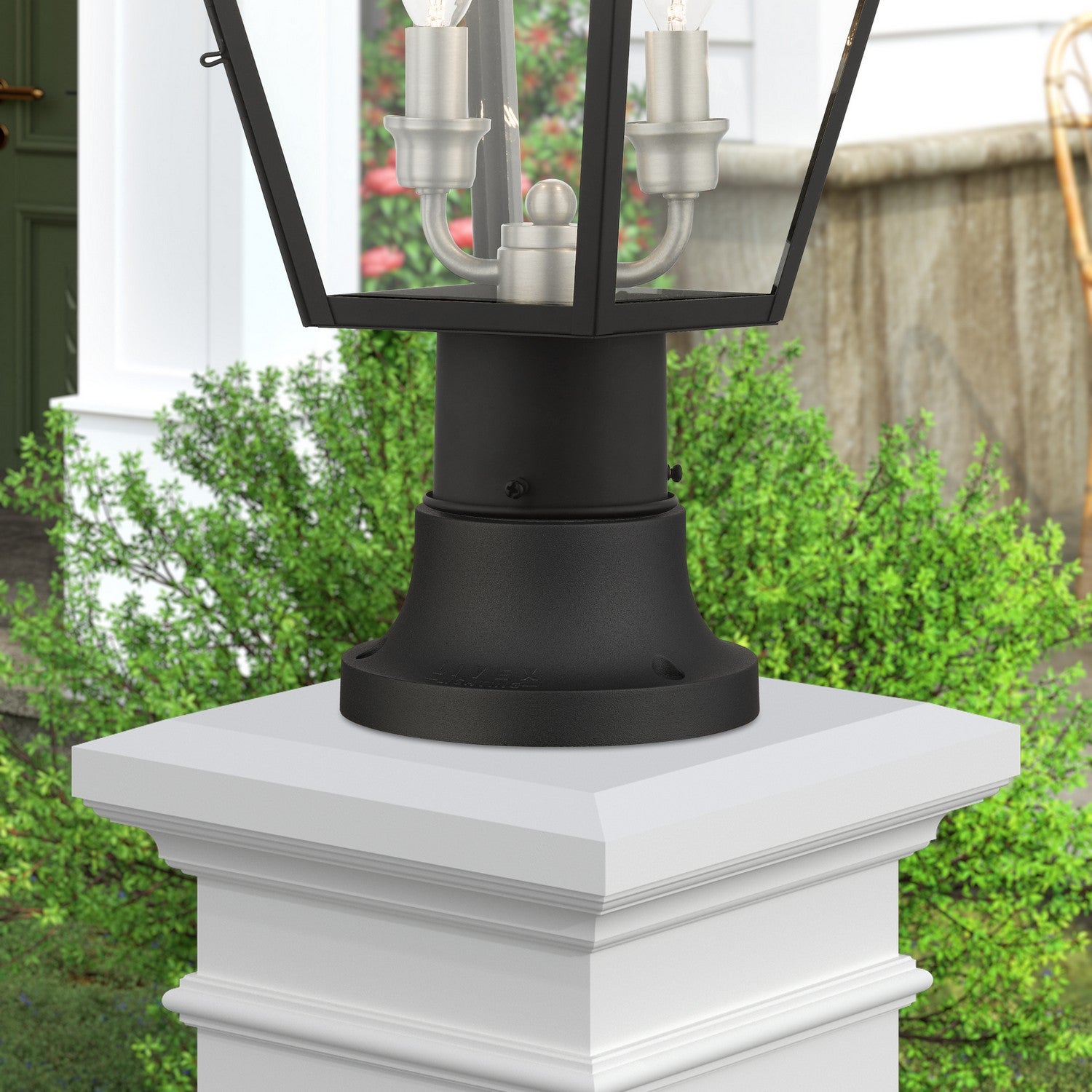 Livex Lighting - 78212-14 - Pier Mount Adapter - Outdoor Pier Mount Adapters - Textured Black