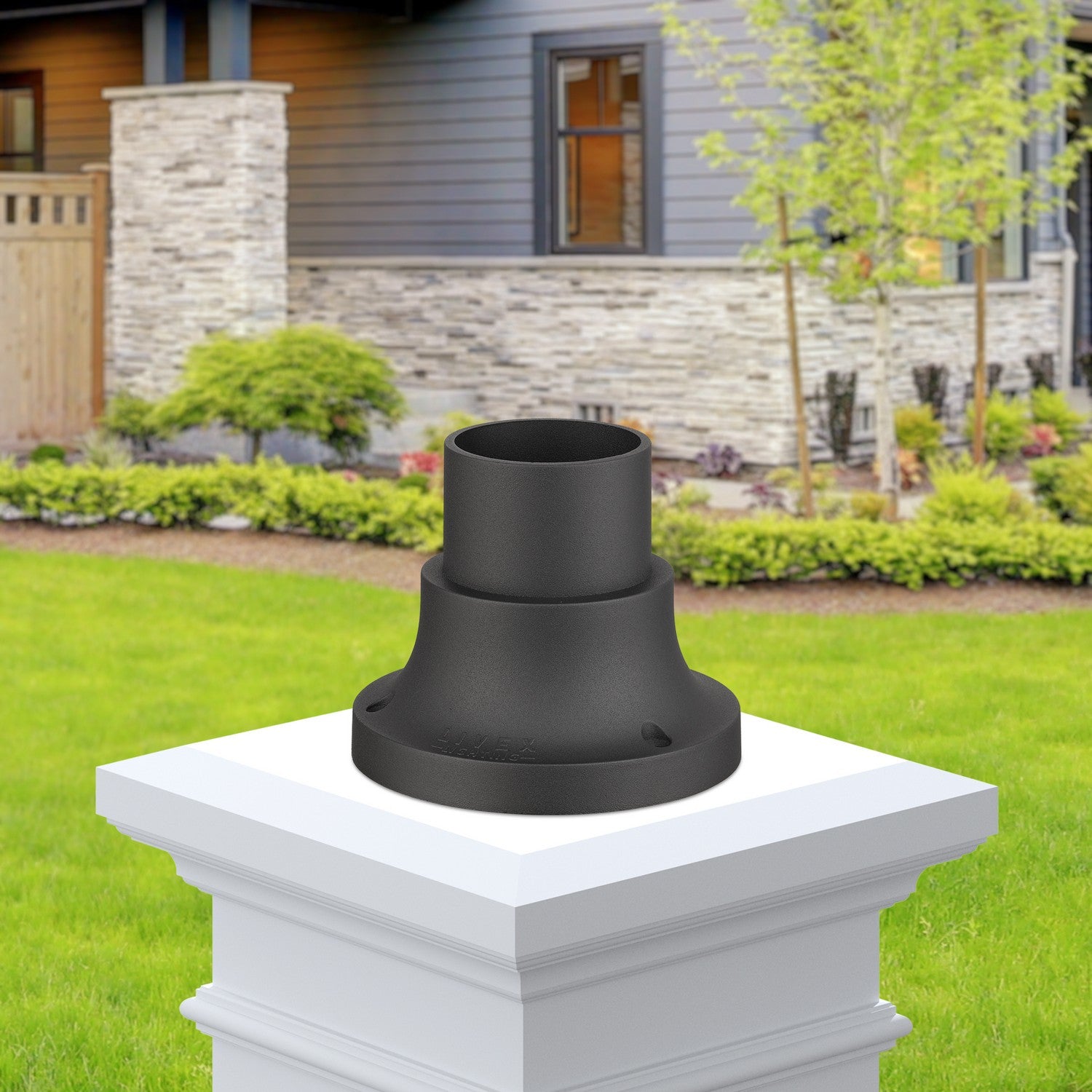 Livex Lighting - 78212-14 - Pier Mount Adapter - Outdoor Pier Mount Adapters - Textured Black