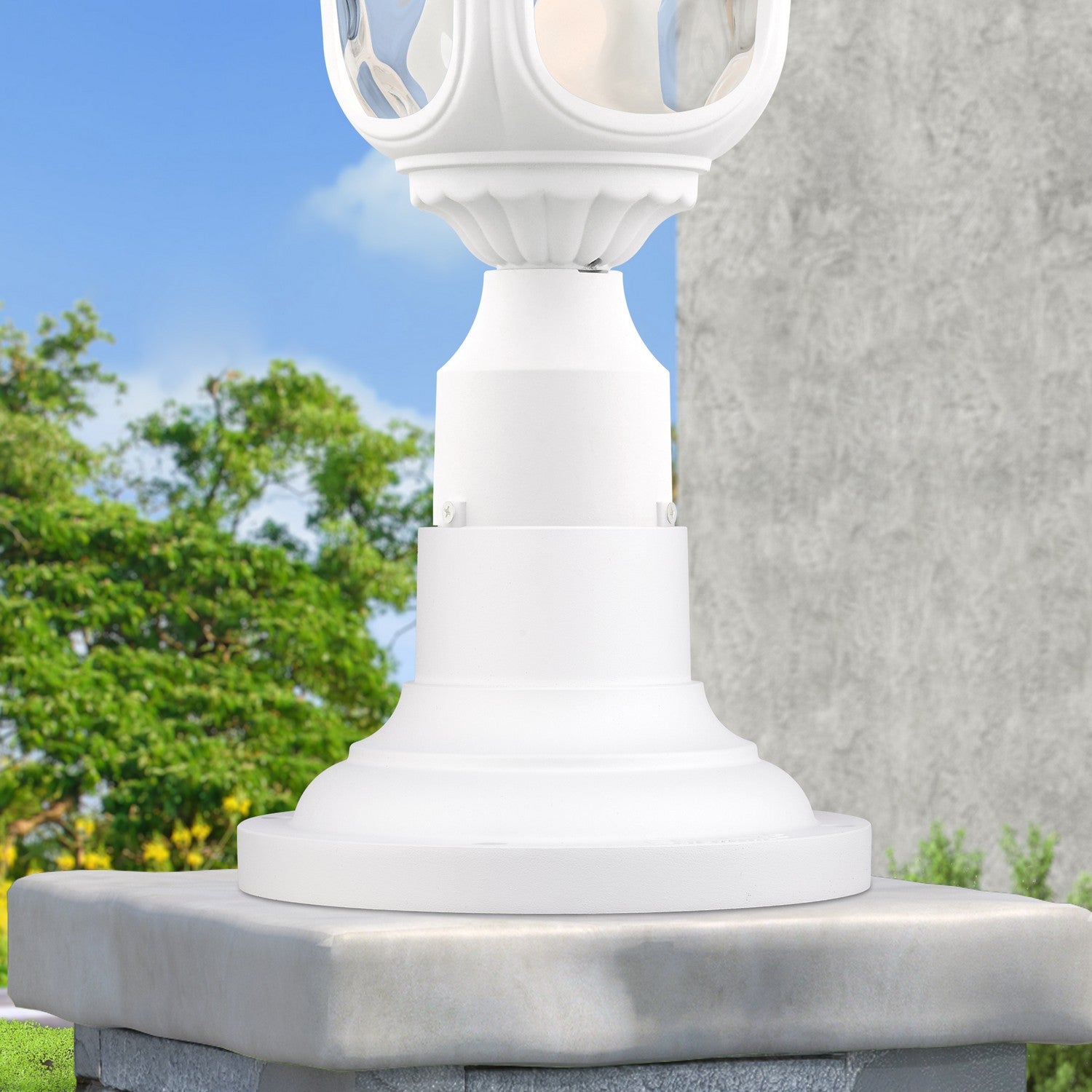 Livex Lighting - 78216-13 - Pier Mount Adapter - Outdoor Pier Mount Adapters - Textured White