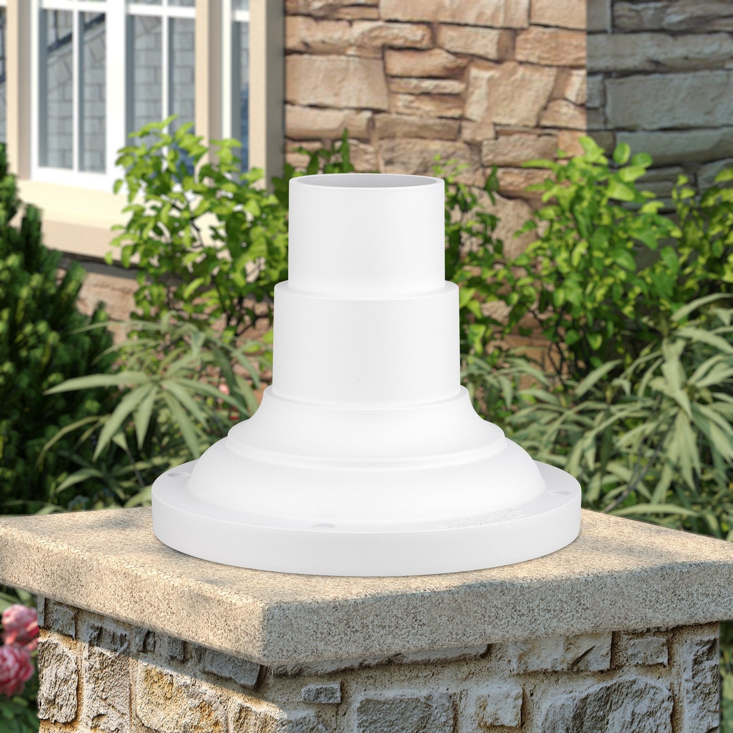 Livex Lighting - 78216-13 - Pier Mount Adapter - Outdoor Pier Mount Adapters - Textured White