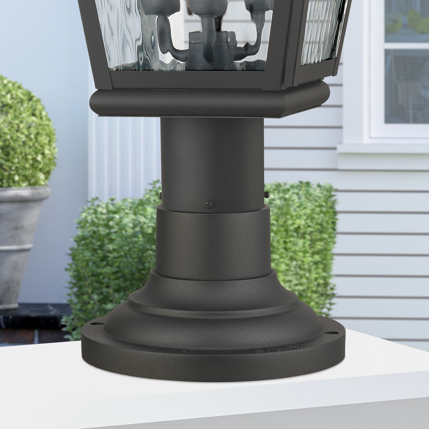 Livex Lighting - 78216-14 - Pier Mount Adapter - Outdoor Pier Mount Adapters - Textured Black