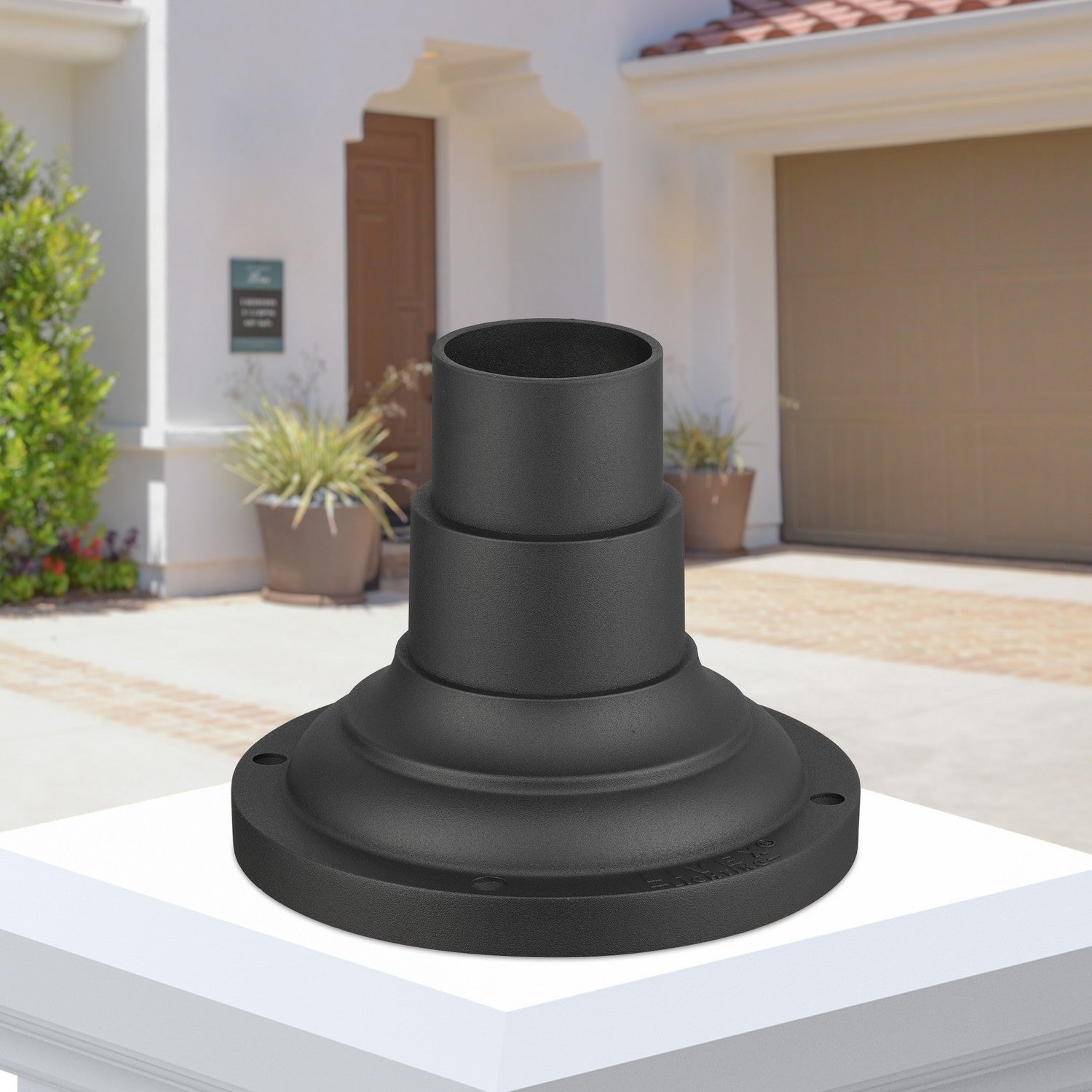 Livex Lighting - 78216-14 - Pier Mount Adapter - Outdoor Pier Mount Adapters - Textured Black