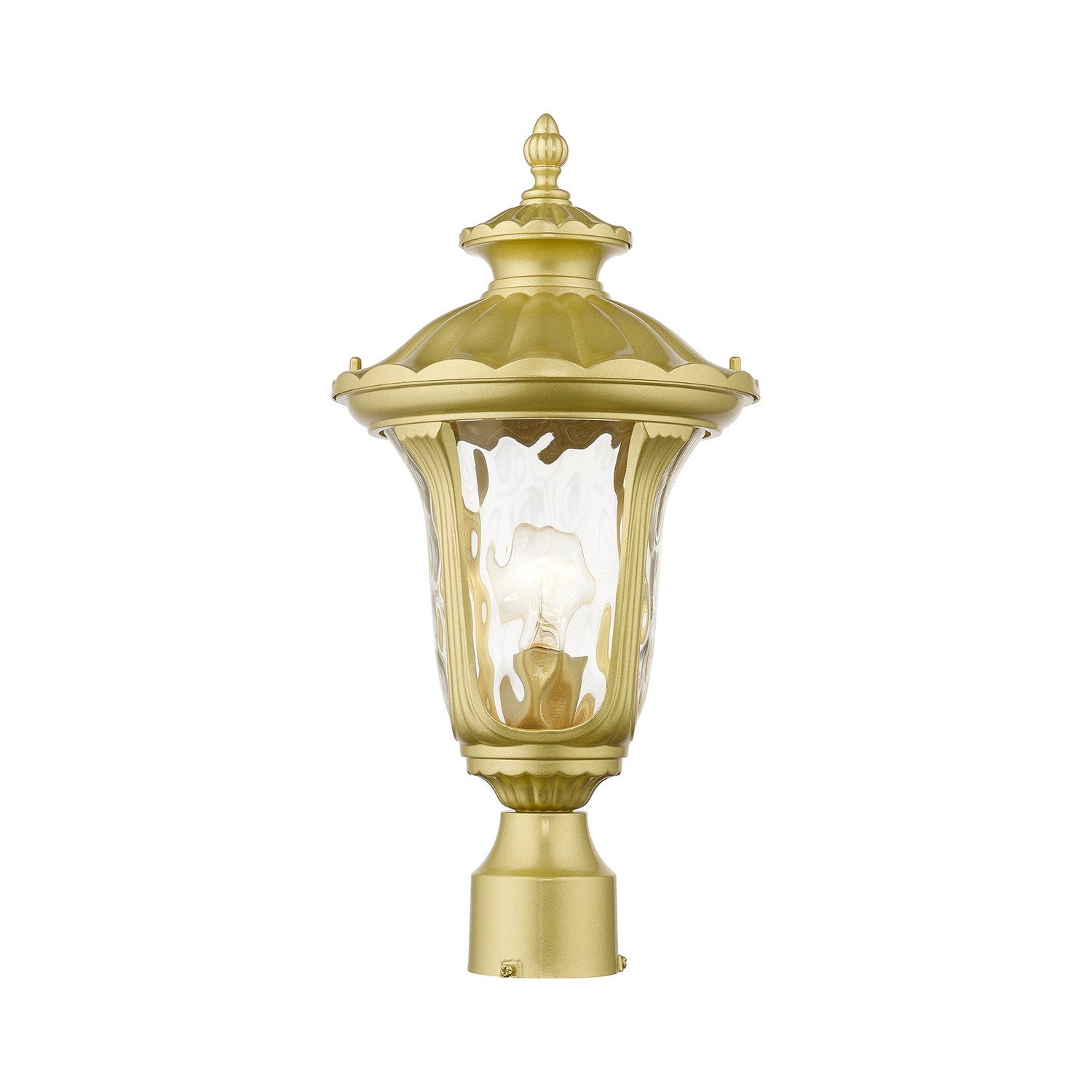 Livex Lighting - 7855-33 - One Light Outdoor Post Top Lantern - Oxford - Soft Gold