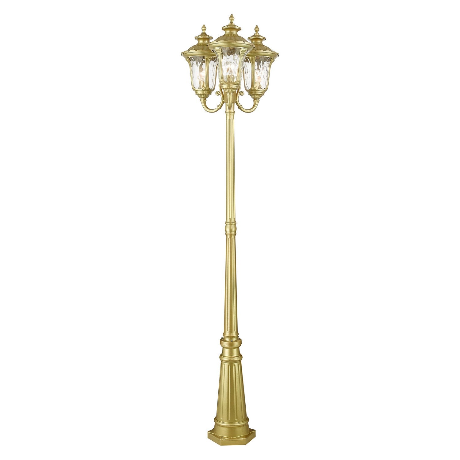 Livex Lighting - 7866-33 - Three Light Post Mount - Oxford - Soft Gold