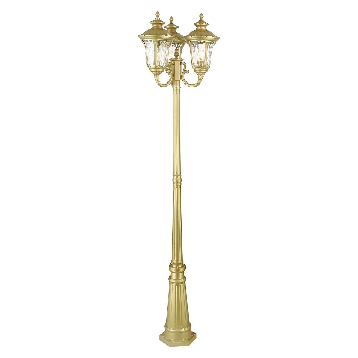 Livex Lighting - 7866-33 - Three Light Post Mount - Oxford - Soft Gold