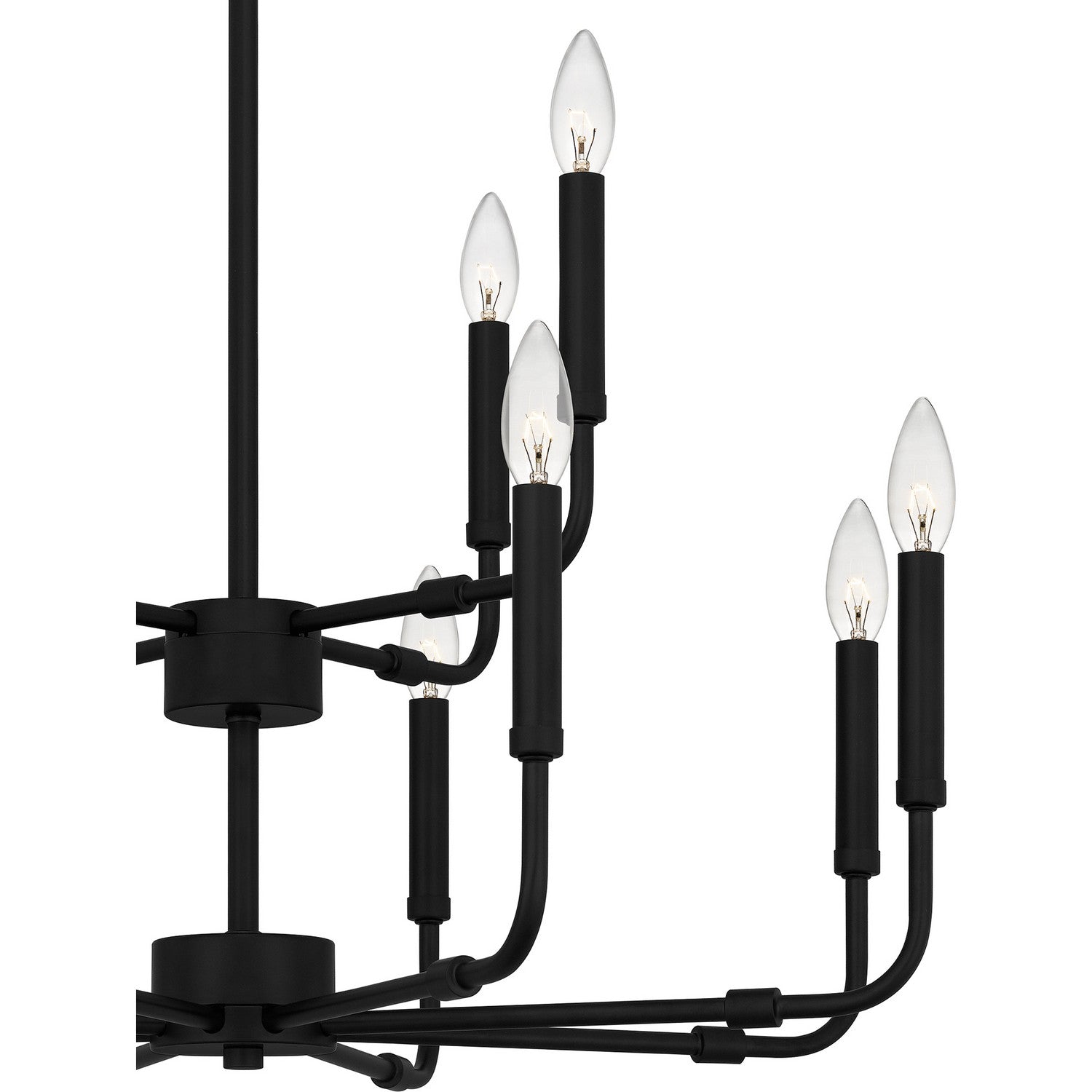 Quoizel - ABR5128MBK - 12 Light Chandelier - Abner - Matte Black