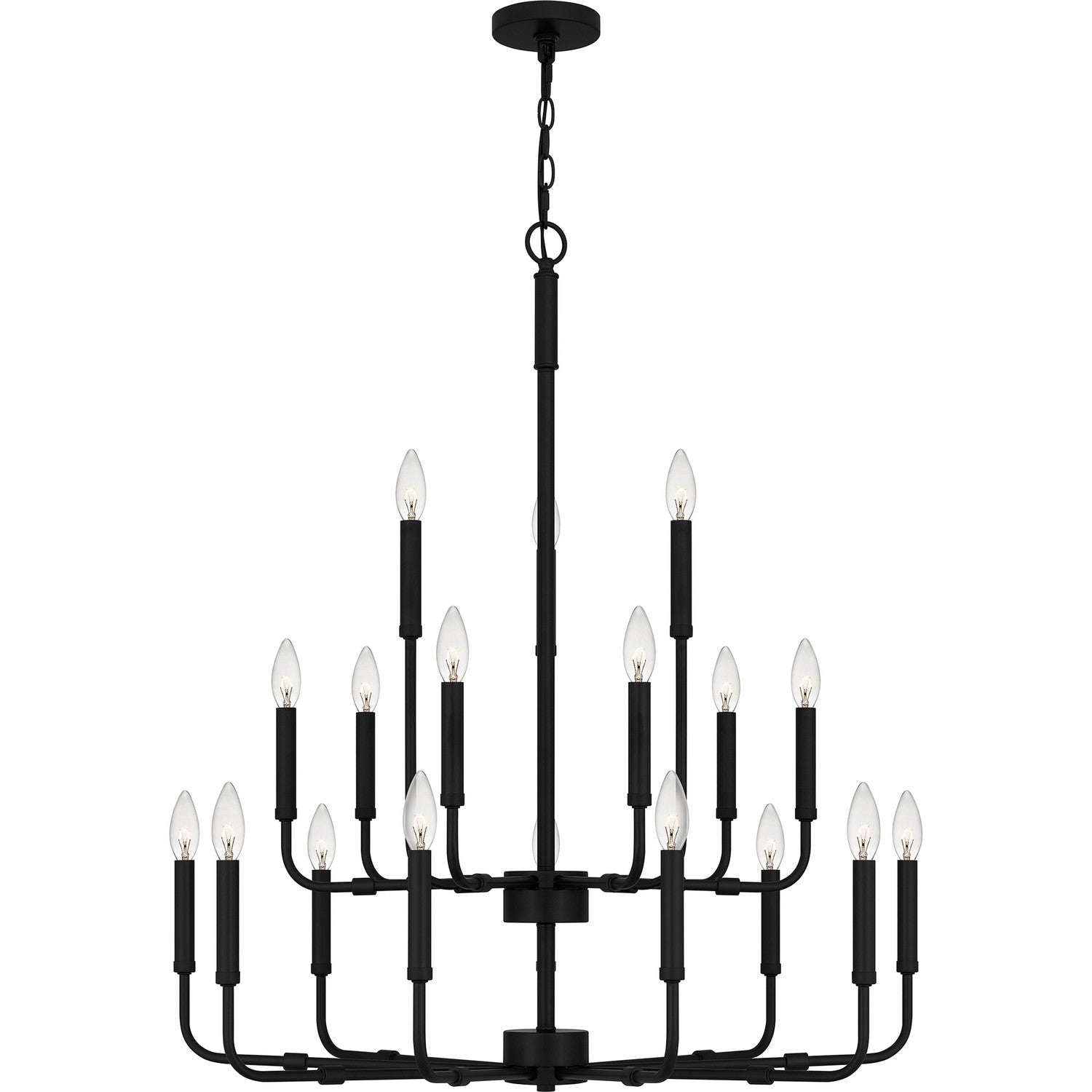 Quoizel - ABR5132MBK - 18 Light Chandelier - Abner - Matte Black