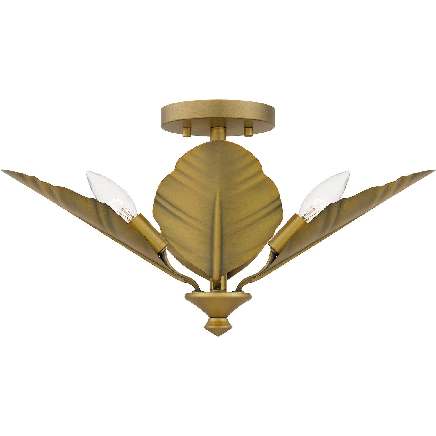 Quoizel - BAY1718AB - Four Light Semi Flush Mount - Bayley - Aged Brass