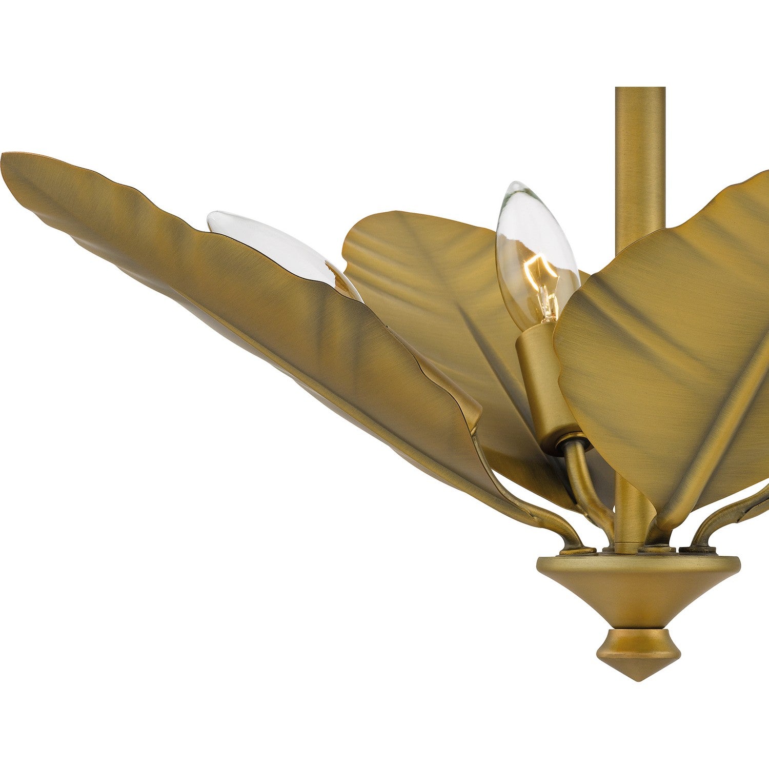 Quoizel - BAY1718AB - Four Light Semi Flush Mount - Bayley - Aged Brass