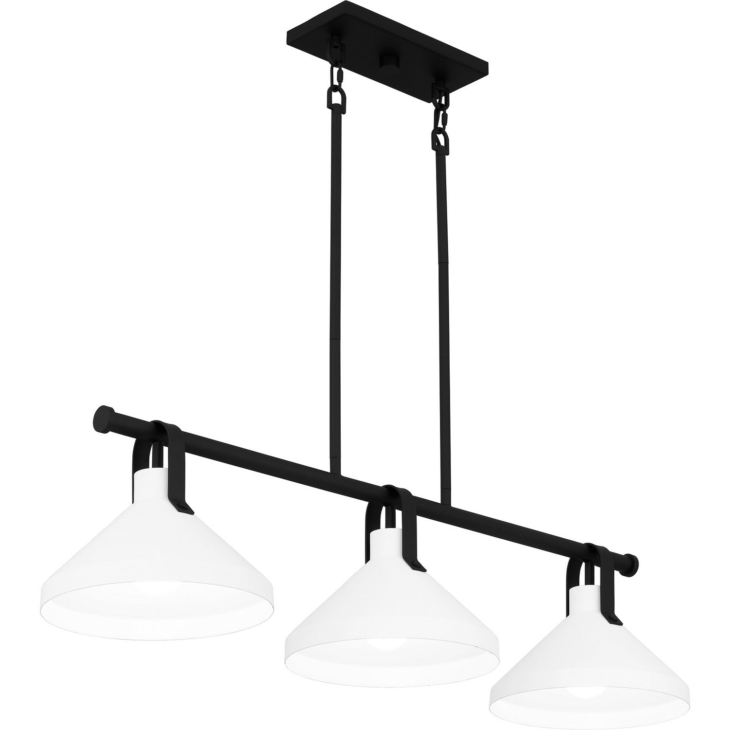 Quoizel - BIK338MBK - Three Light Linear Chandelier - Brink - Matte Black