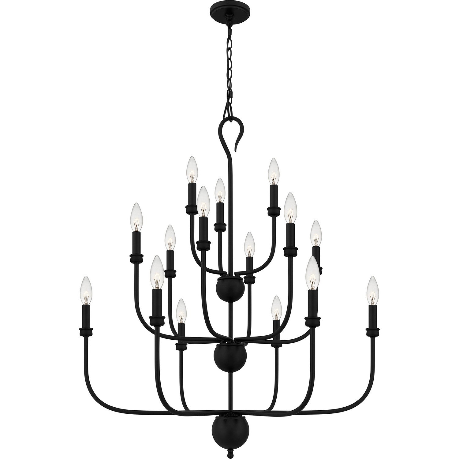 Quoizel - BLA5032MBK - 15 Light Chandelier - Blanche - Matte Black