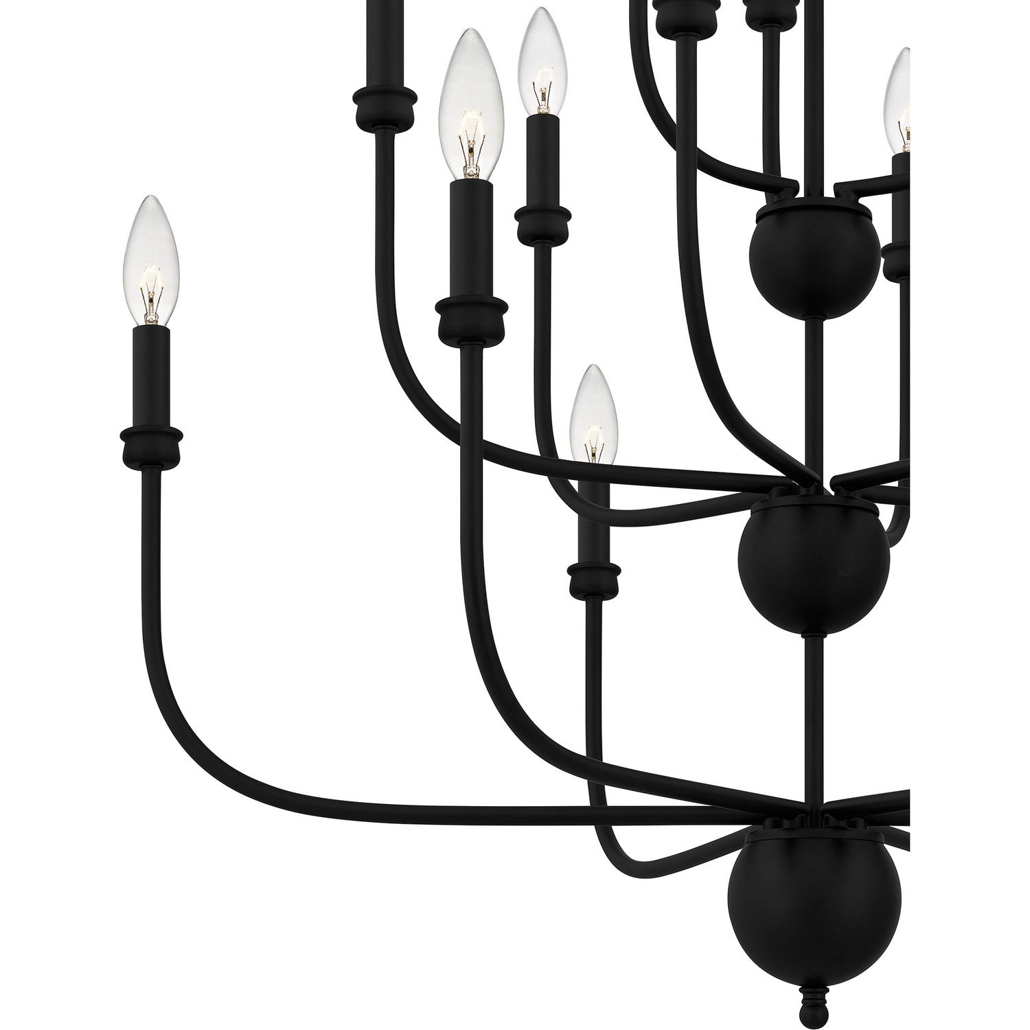 Quoizel - BLA5032MBK - 15 Light Chandelier - Blanche - Matte Black