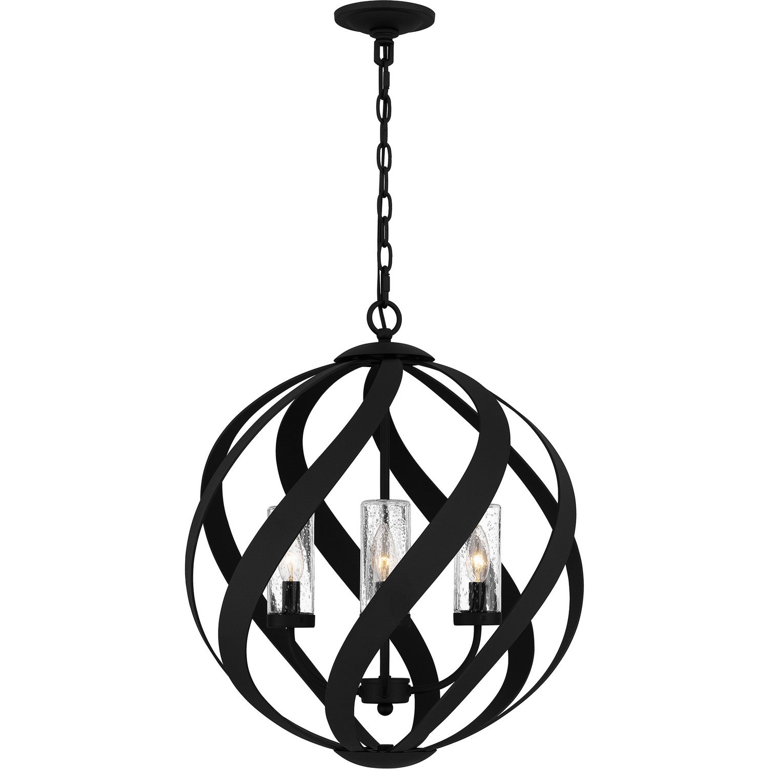 Quoizel - BMS3520EK - Four Light Outdoor Pendant - Blacksmith - Earth Black