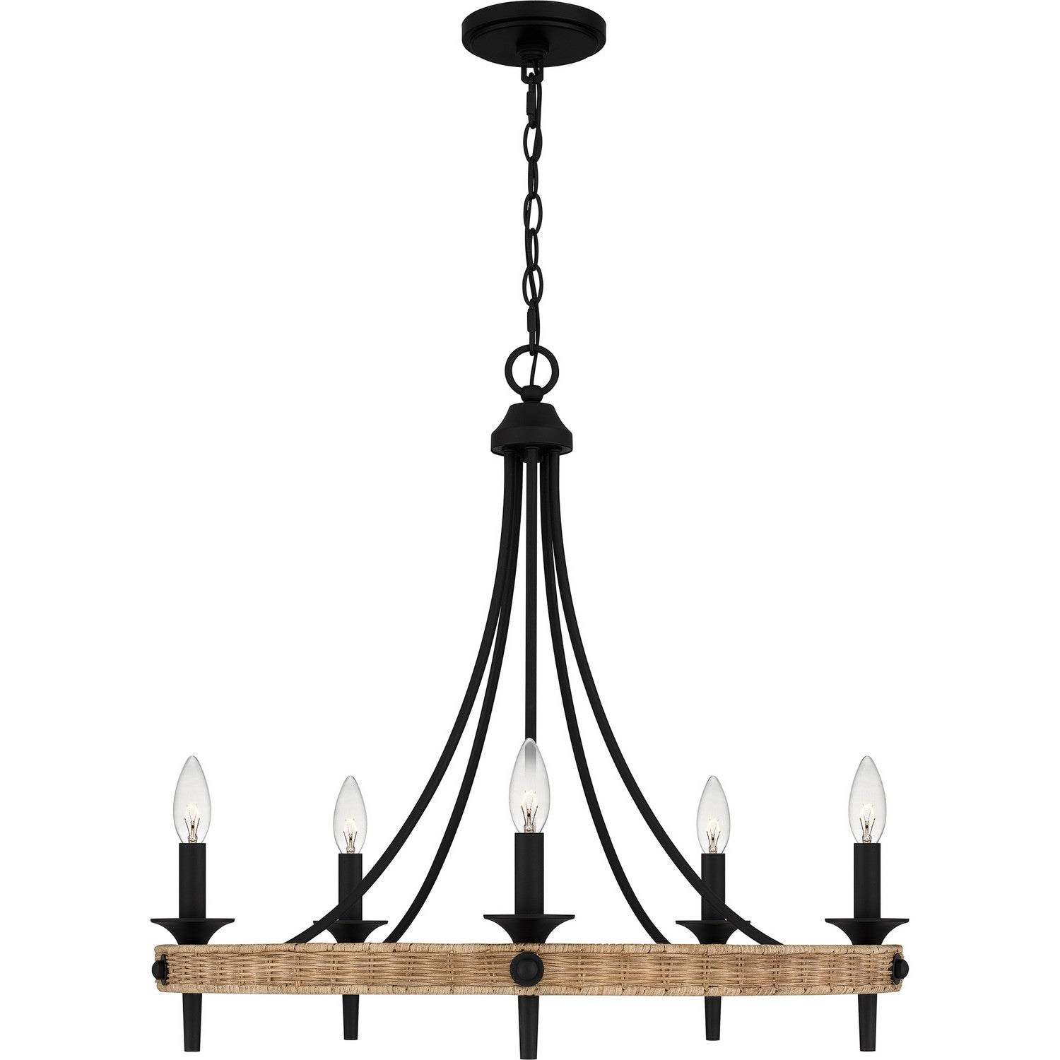 Quoizel - CNI5026MBK - Five Light Chandelier - Catania - Matte Black