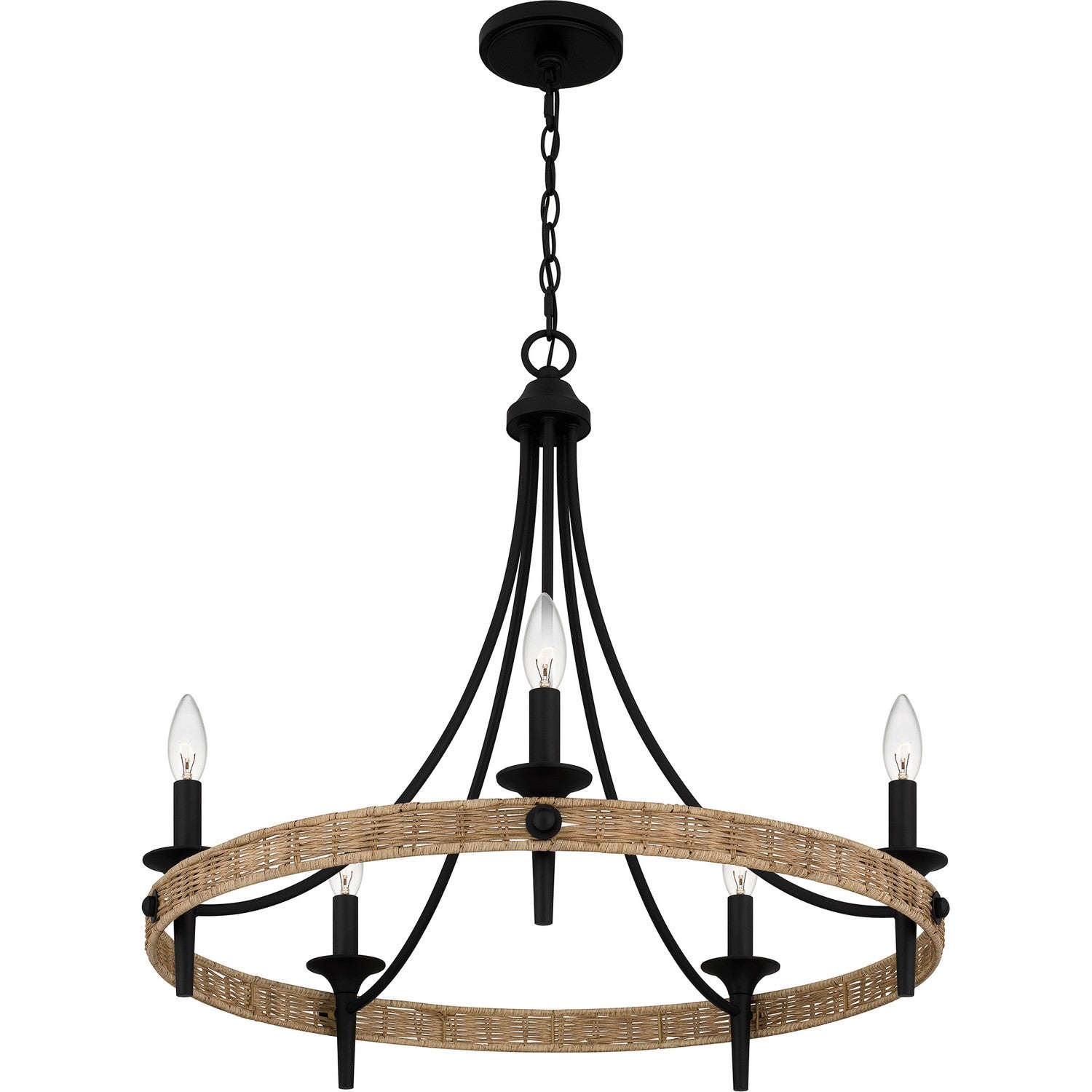 Quoizel - CNI5026MBK - Five Light Chandelier - Catania - Matte Black