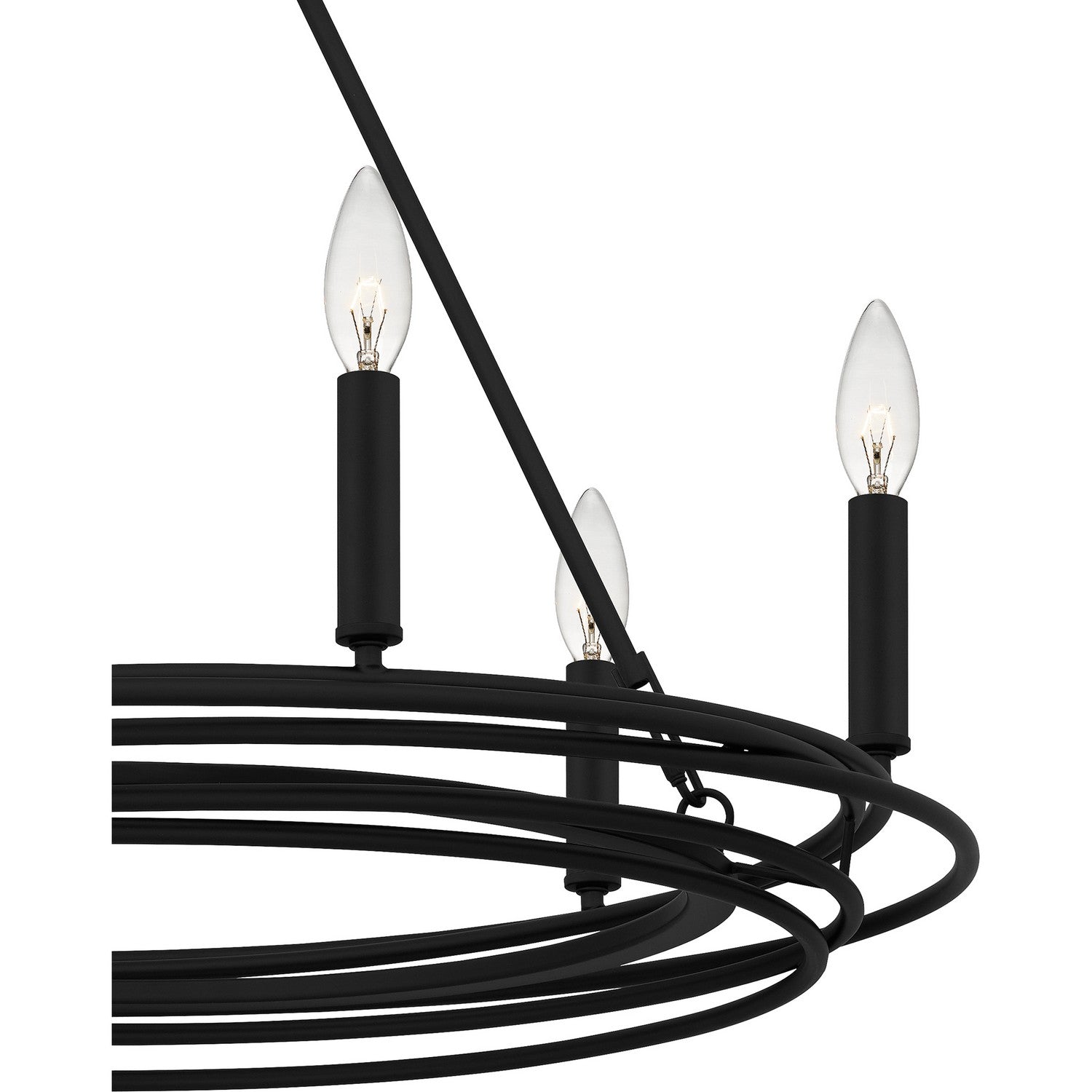 Quoizel - CPE5025MBK - Six Light Chandelier - Calliope - Matte Black