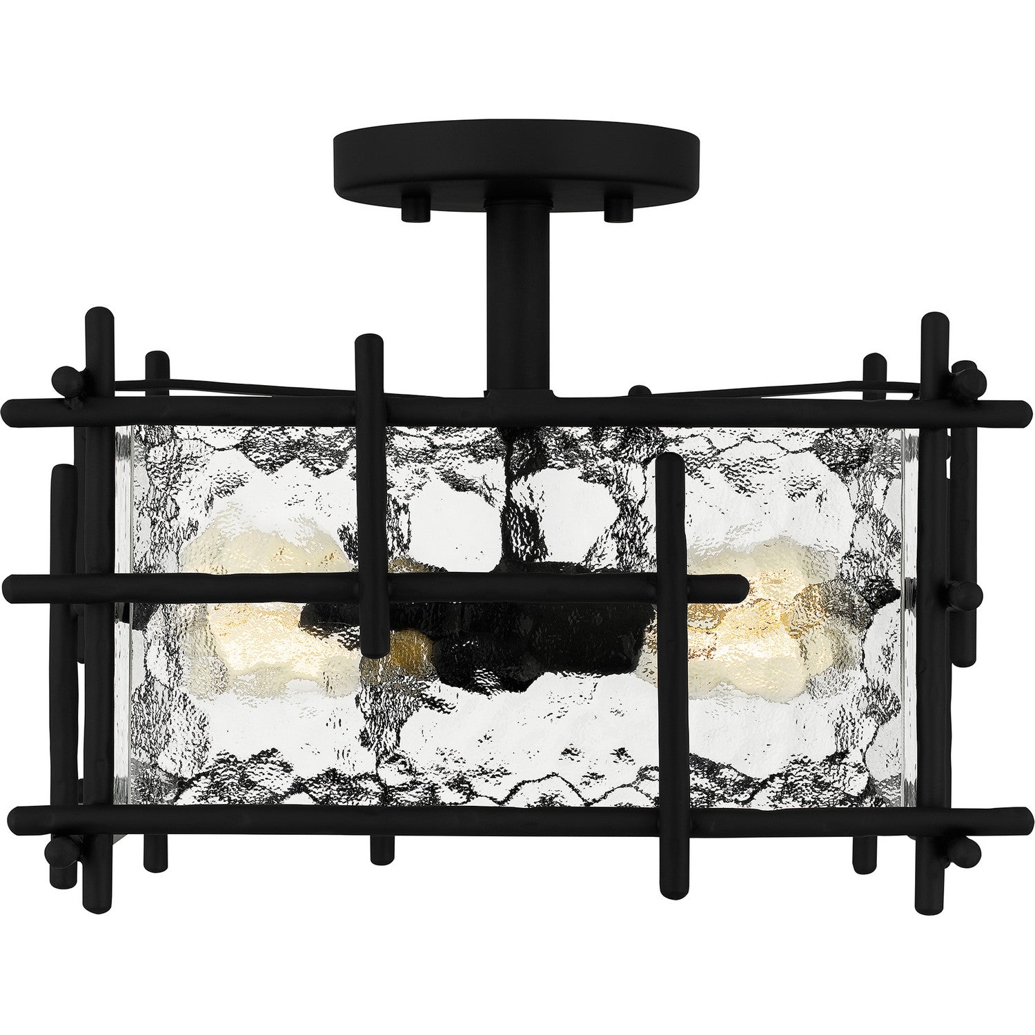 Quoizel - DPN1713MBK - Two Light Semi Flush Mount - Daphne - Matte Black