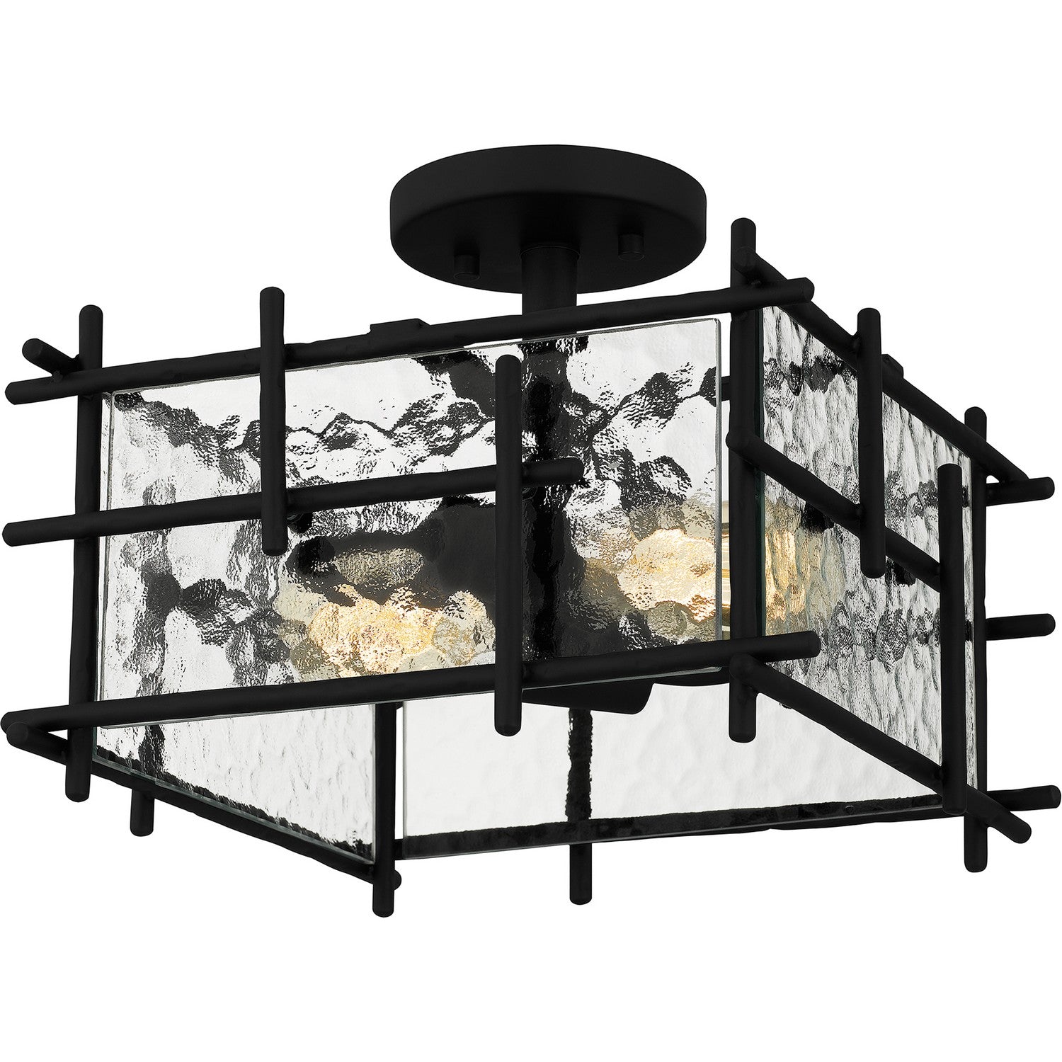 Quoizel - DPN1713MBK - Two Light Semi Flush Mount - Daphne - Matte Black