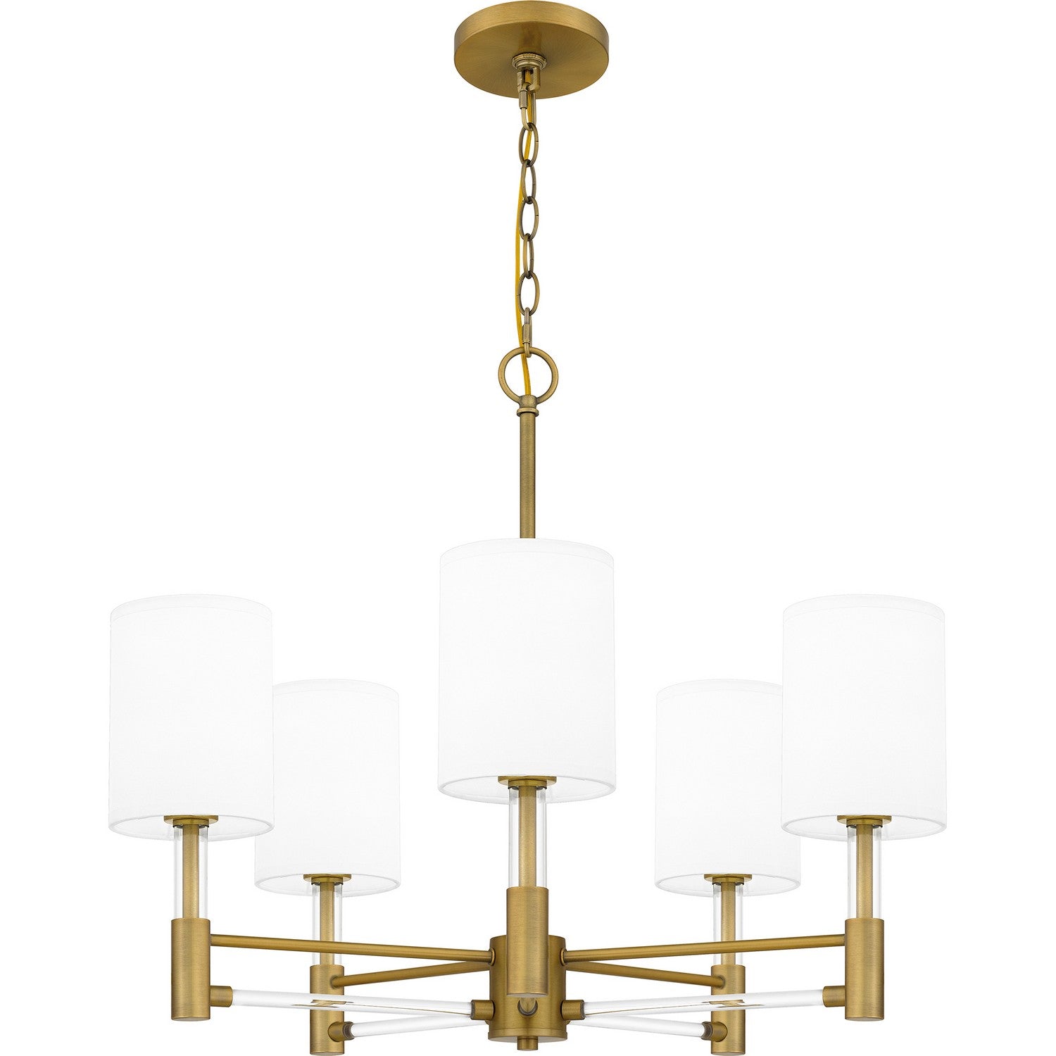 Quoizel - GCN5026AB - Five Light Chandelier - Gretchen - Aged Brass