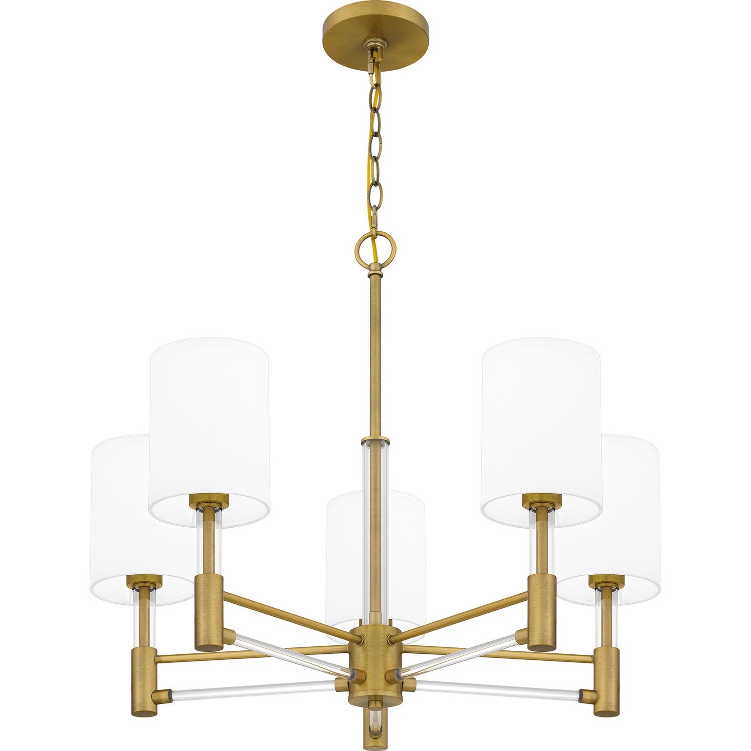 Quoizel - GCN5026AB - Five Light Chandelier - Gretchen - Aged Brass