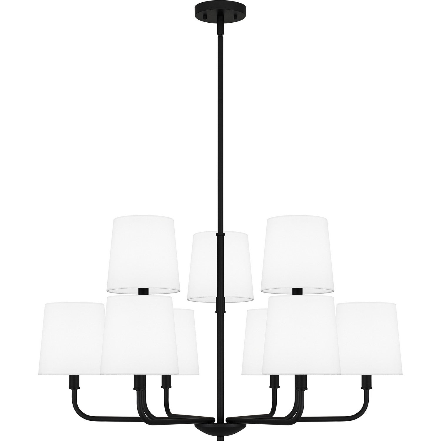 Quoizel - GGR5032MBK - Nine Light Chandelier - Gallagher - Matte Black