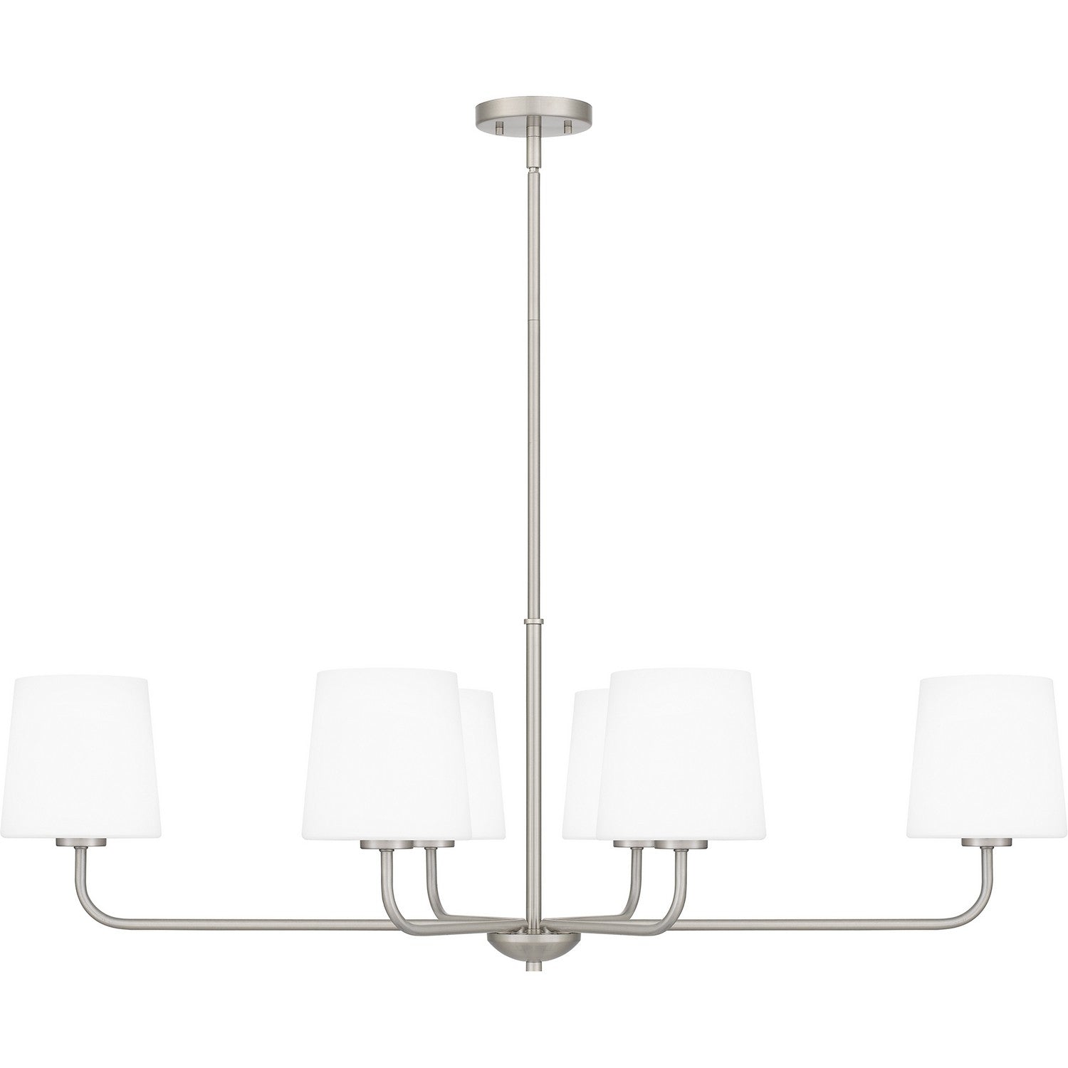 Quoizel - GGR642BN - Six Light Linear Chandelier - Gallagher - Brushed Nickel