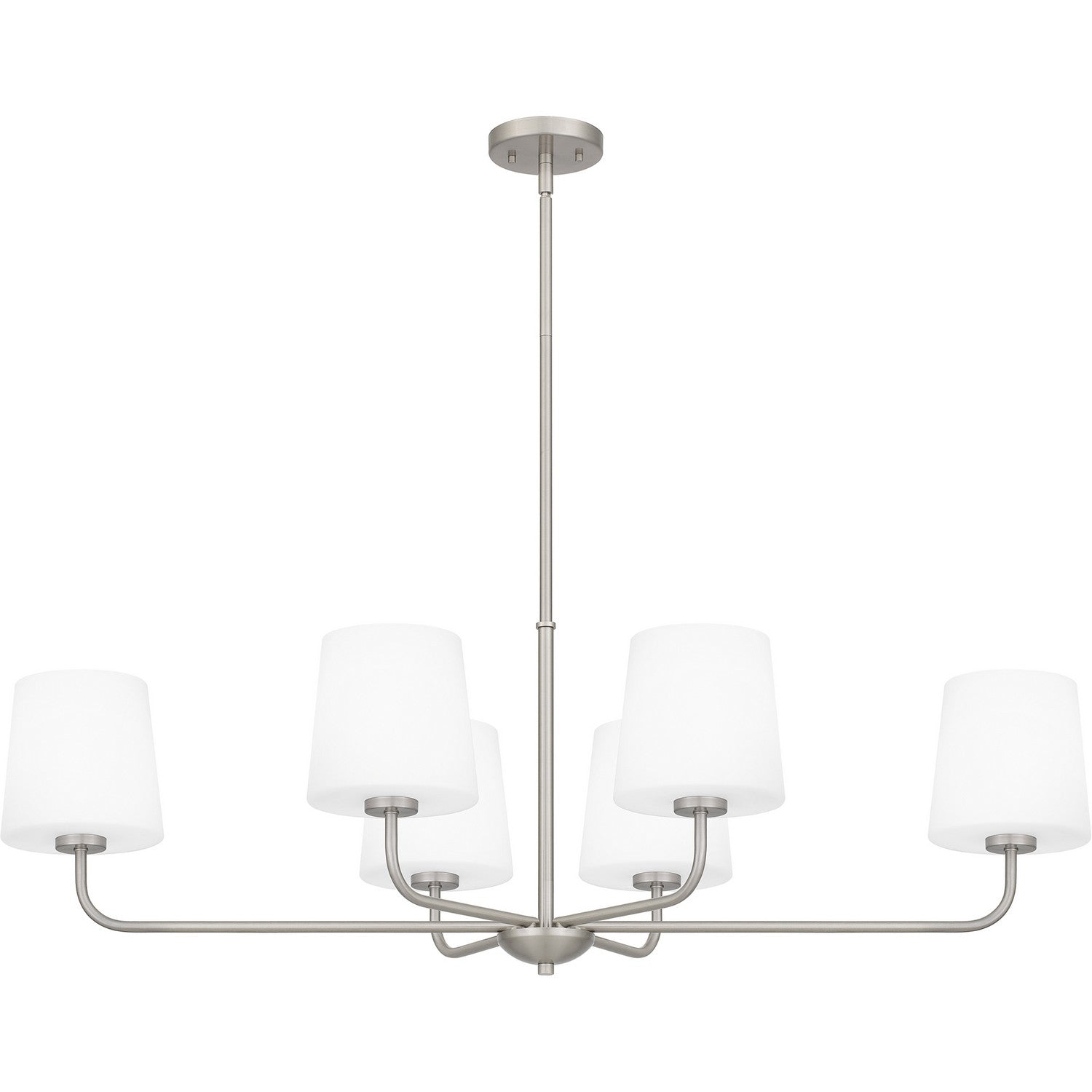 Quoizel - GGR642BN - Six Light Linear Chandelier - Gallagher - Brushed Nickel