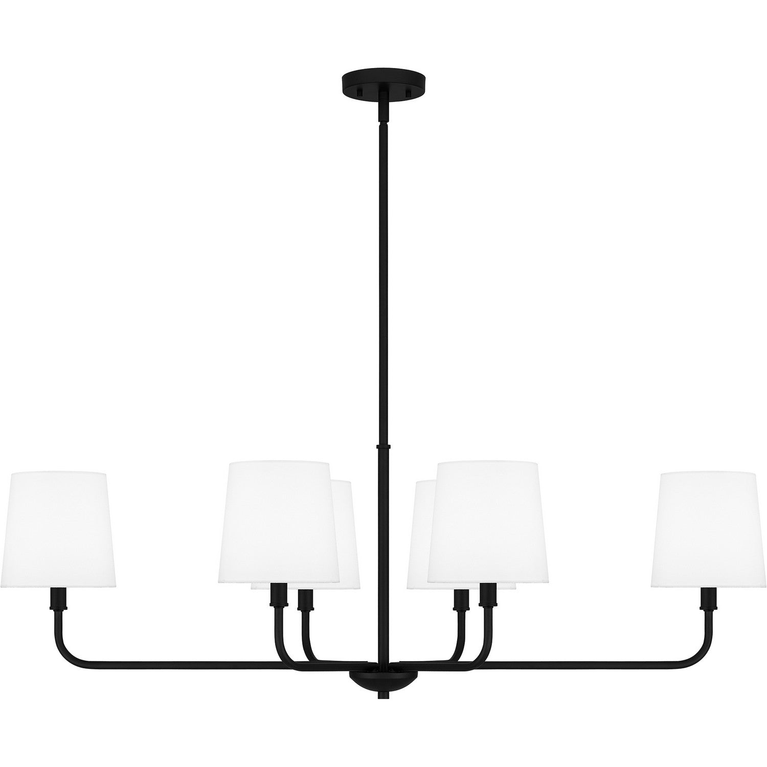 Quoizel - GGR642MBK - Six Light Linear Chandelier - Gallagher - Matte Black