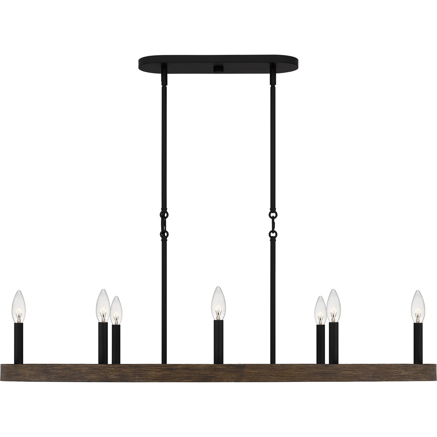 Quoizel - HDR842MBK - Nine Light Linear Chandelier - Hendrix - Matte Black